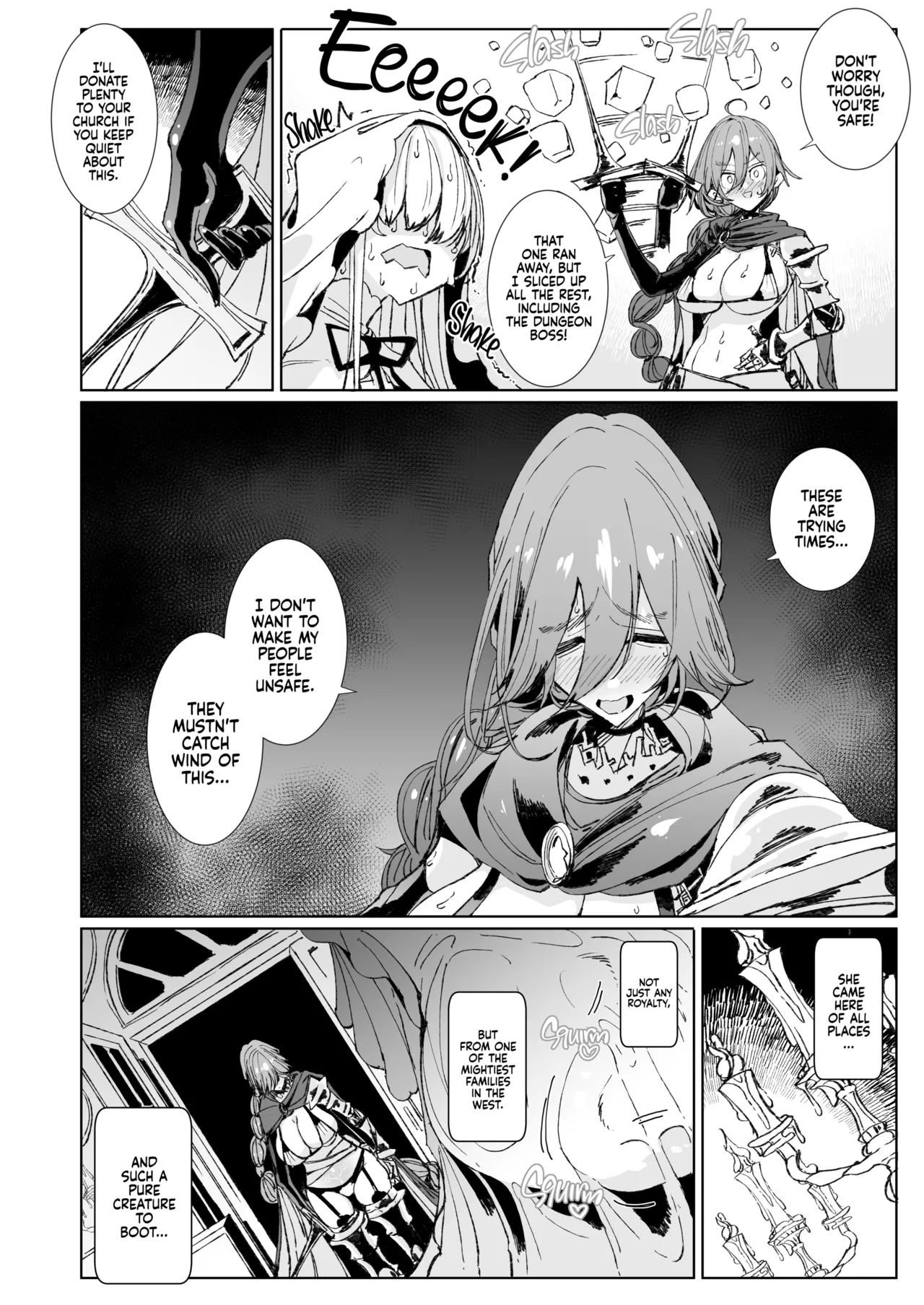 [Metronauts (Tsumetoro)]The Marked Oblivious Princess Knight and the Succubus Sister's All-You-Can-Eat Lesbian Oil Massage[2D Market] [English] Page 7