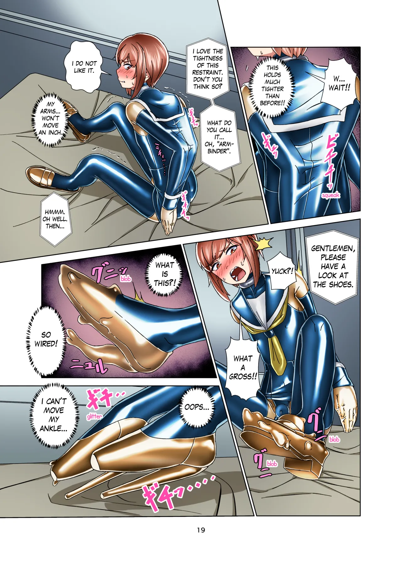 [Gumigumi Gou (Gumi11-gou)]Kimi Senyou Kousoku Kyousei Mesuiki Suit | Extreme Bondage and MESUIKI Costume Test with YOU[English] {Hen_Colorist} [Decensored] [Colorized] [Digital] Page 19