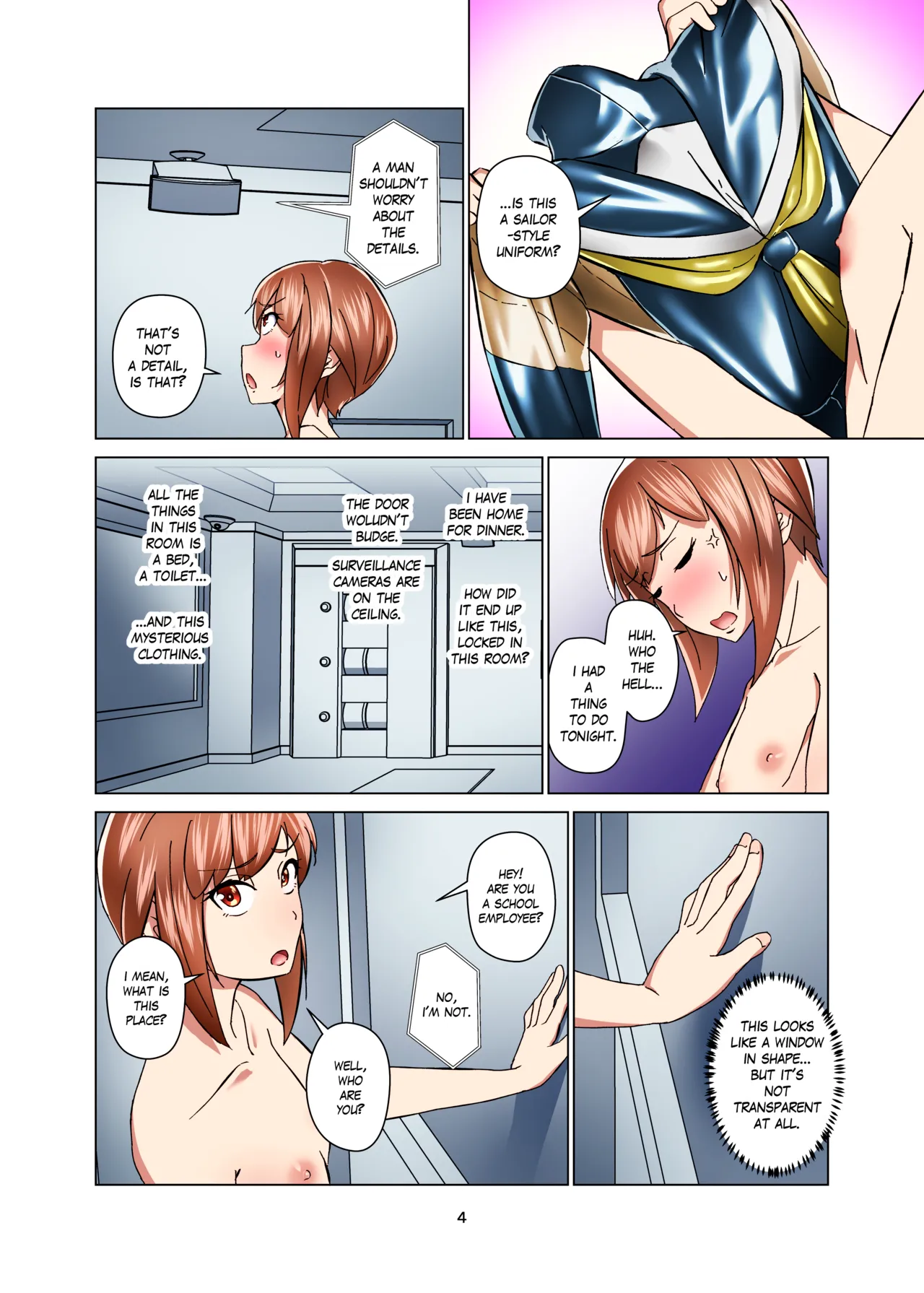 [Gumigumi Gou (Gumi11-gou)]Kimi Senyou Kousoku Kyousei Mesuiki Suit | Extreme Bondage and MESUIKI Costume Test with YOU[English] {Hen_Colorist} [Decensored] [Colorized] [Digital] Page 4