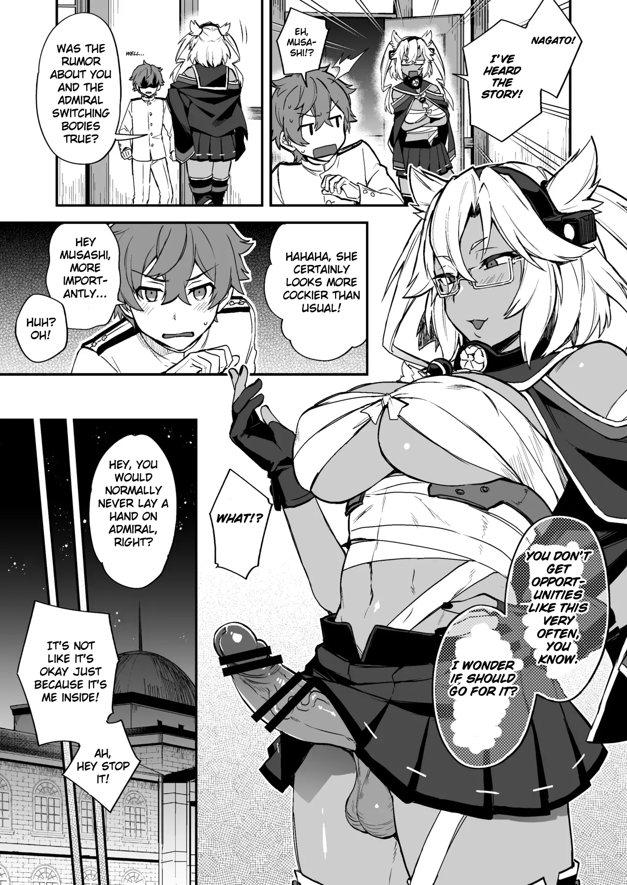 [Ikeshita Maue]Shota Admiral x Nagato Body Swap Manga(Kantai Collection )[English][MTL] Page 4