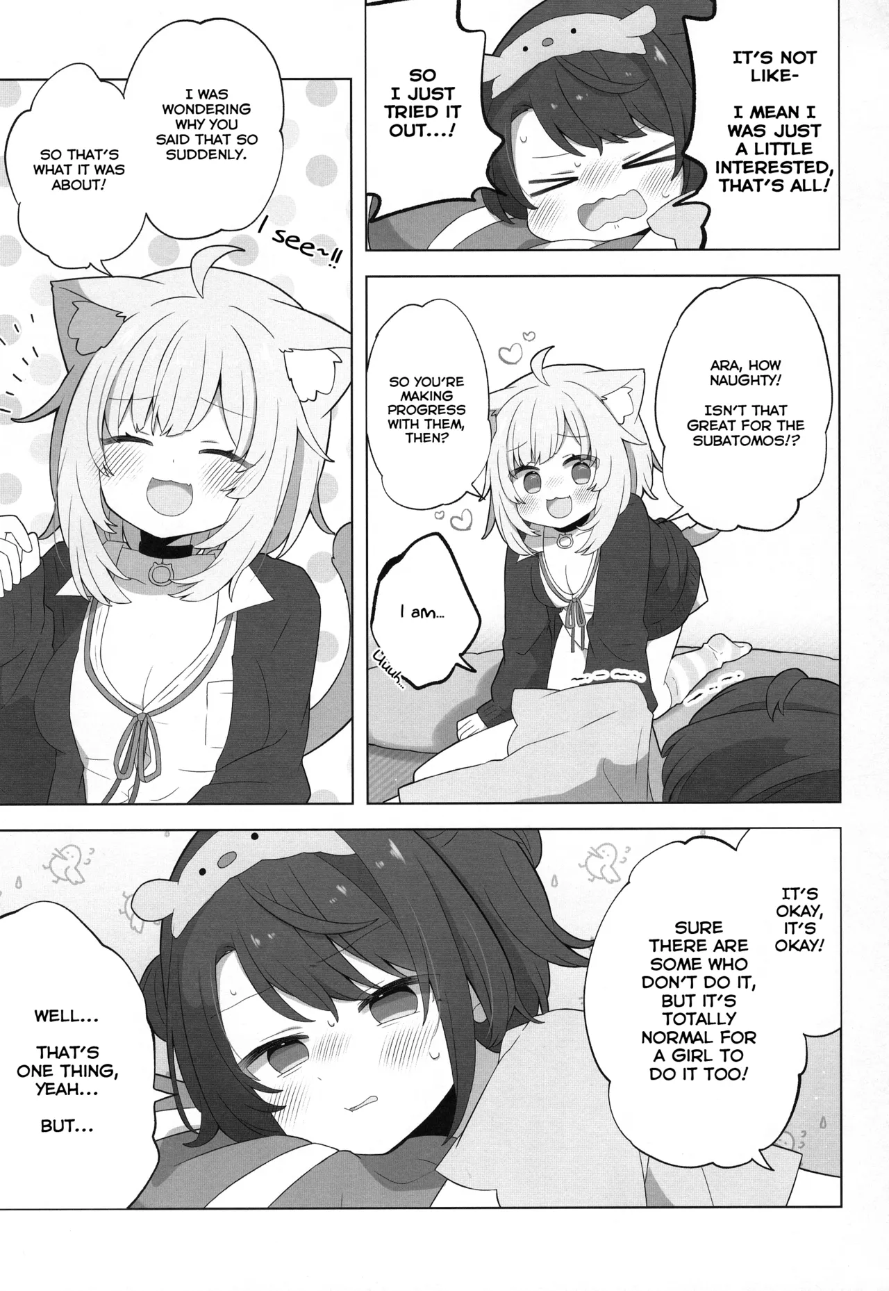 (C103) [#Mimamori Mimori (Mimori)]Hitori no Osahou | How To Do It On Your Own(Nekomata Okayu, Oozora Subaru) [English] Page 7