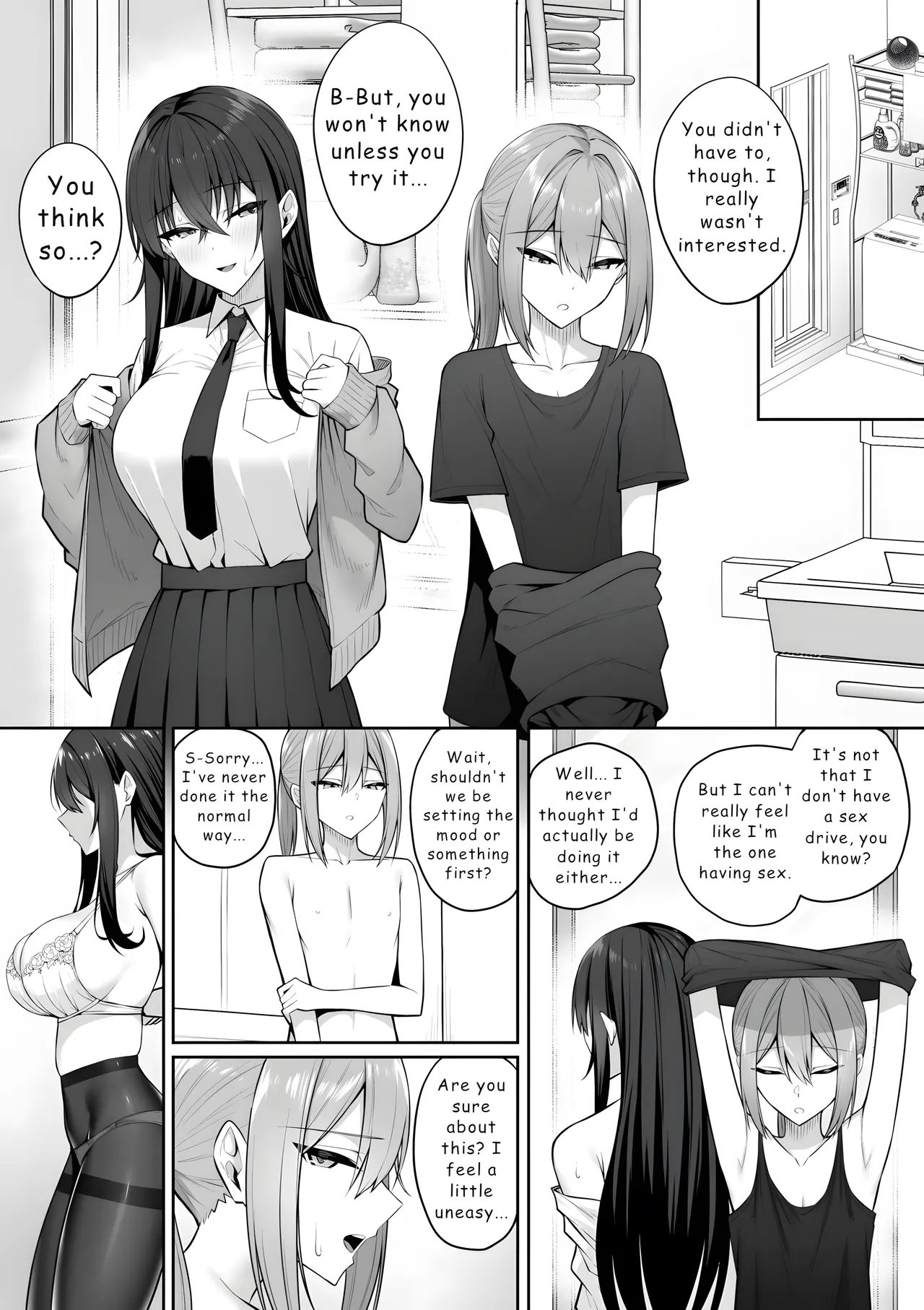 [Potato Usushio]Gal to Boku ga Seibetsu Gyakuten Mesu no Boku to Shinjin Danshi[English] [Hydranoid] Page 34