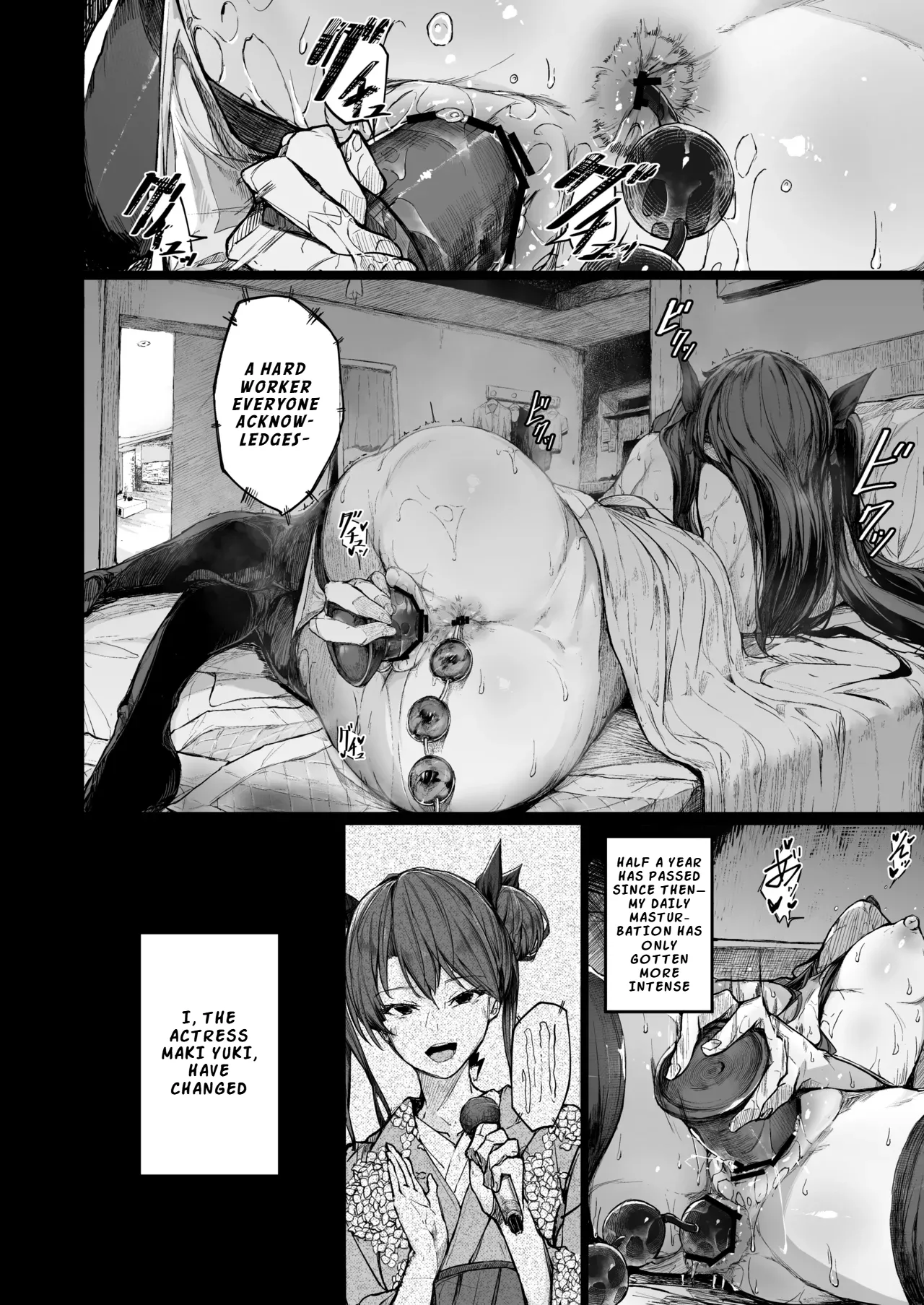 [Atugi de 5 (Murlachrot)]Kairaku Ochi shita Joyuu no Matsuro Kouhen | The Downfall of an Actress Corrupted by Pleasure – Part 2[English] [LKK•Scans] [Digital] Page 4