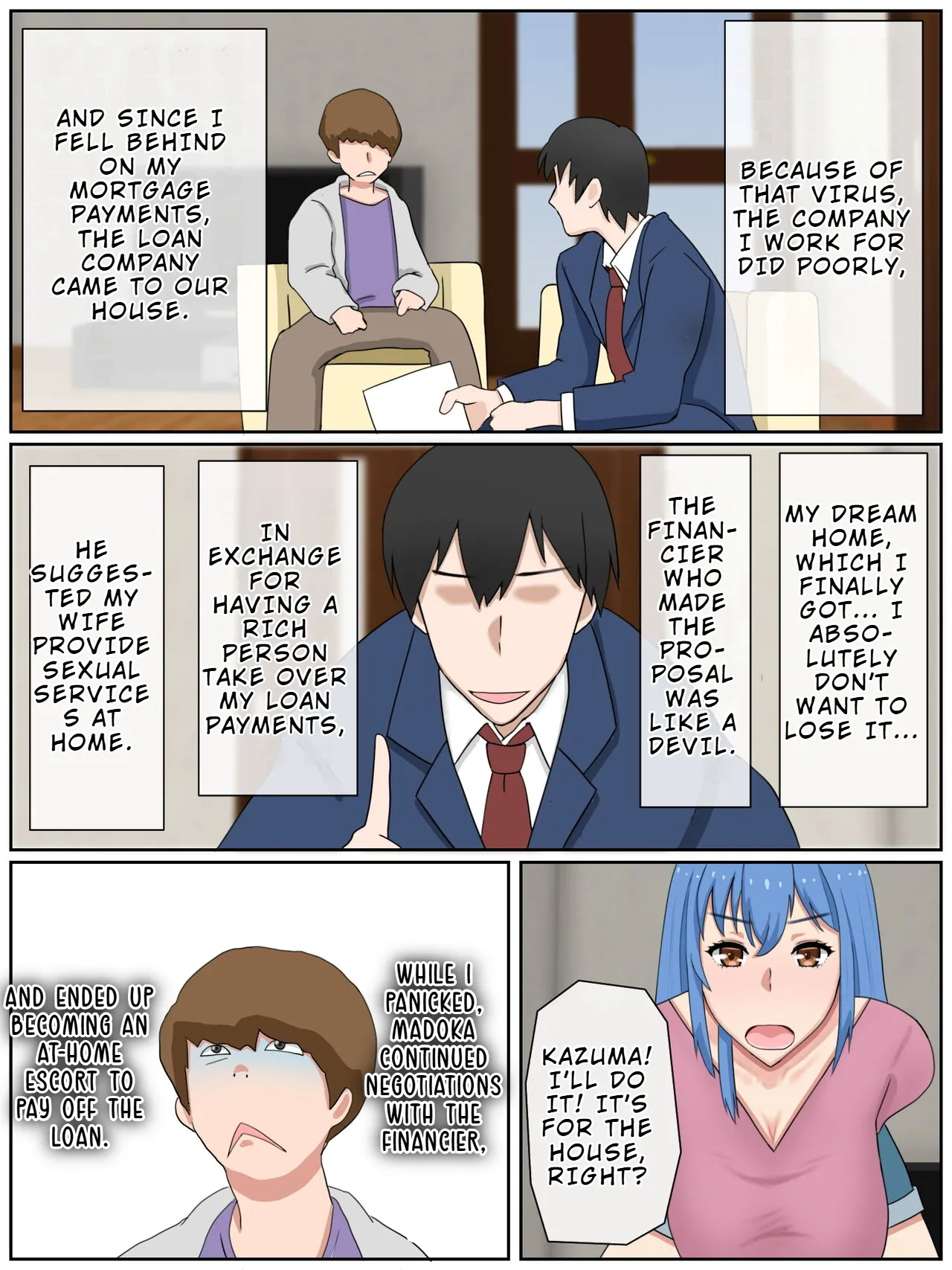 [Saimonke]Uchi no Tsuma wa Jitaku Fuuzokujou (Okuribito-sama Senyou) o Shiteimasu | My Wife Works as a High-end Escort for the Ultra-rich[English] [LKK•Scans] Page 11