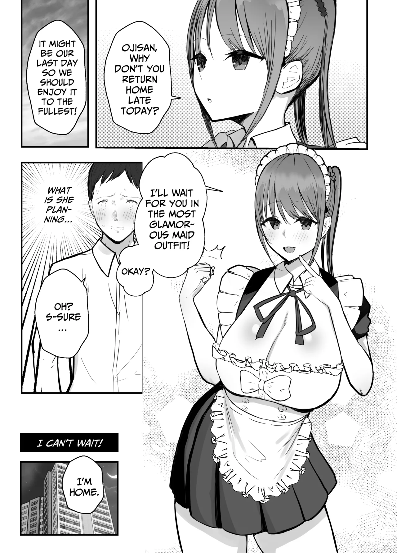 [Baketsu Purin]Doukyo shiteru Bakunyuu Meikko JK wa Bunkasai Maid Amayaka Sex de Shachiku Ryman o Mei Ippai Iyashite Kureru | My busty niece, a high school girl who lives with me, is a maid at the school festival and gives me sweet sex to soothe me, an office worker.[English] [Digital] Page 30