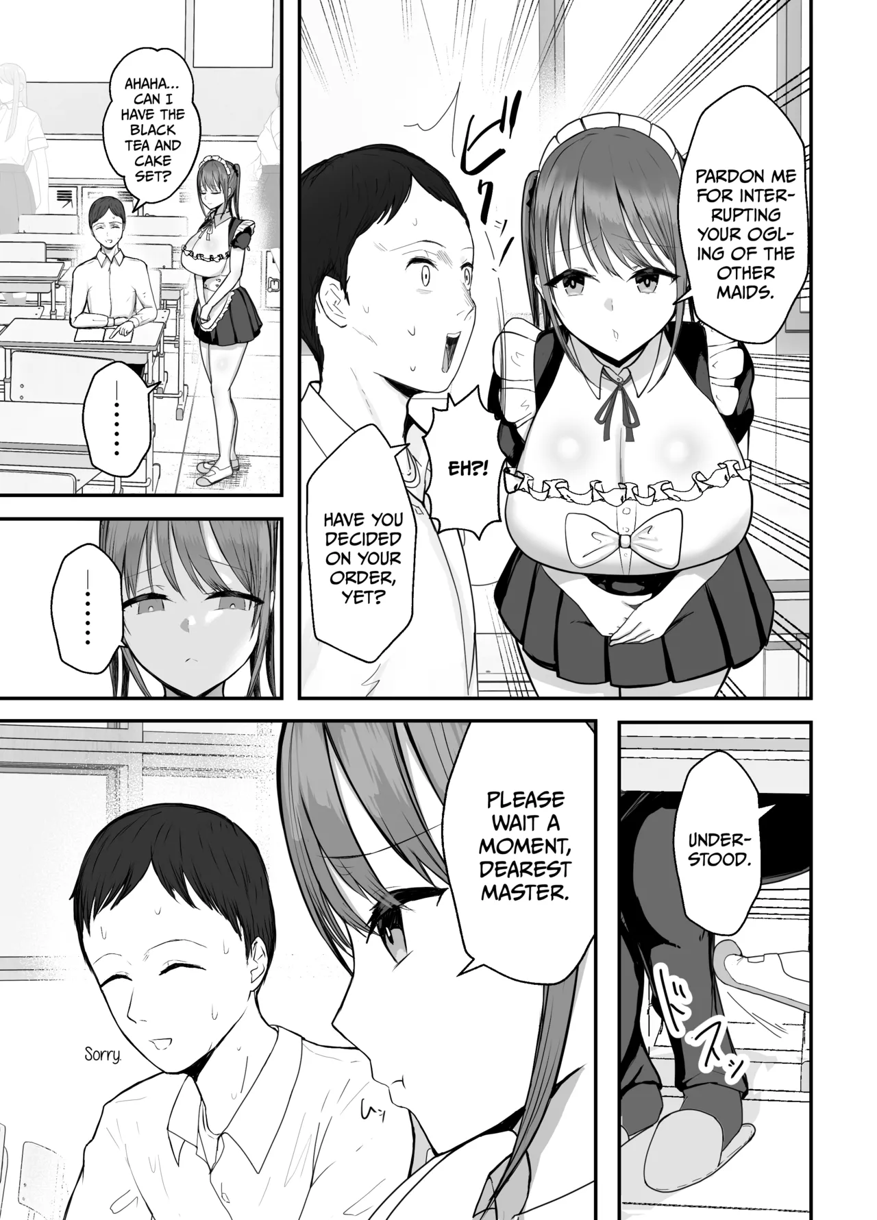 [Baketsu Purin]Doukyo shiteru Bakunyuu Meikko JK wa Bunkasai Maid Amayaka Sex de Shachiku Ryman o Mei Ippai Iyashite Kureru | My busty niece, a high school girl who lives with me, is a maid at the school festival and gives me sweet sex to soothe me, an office worker.[English] [Digital] Page 8