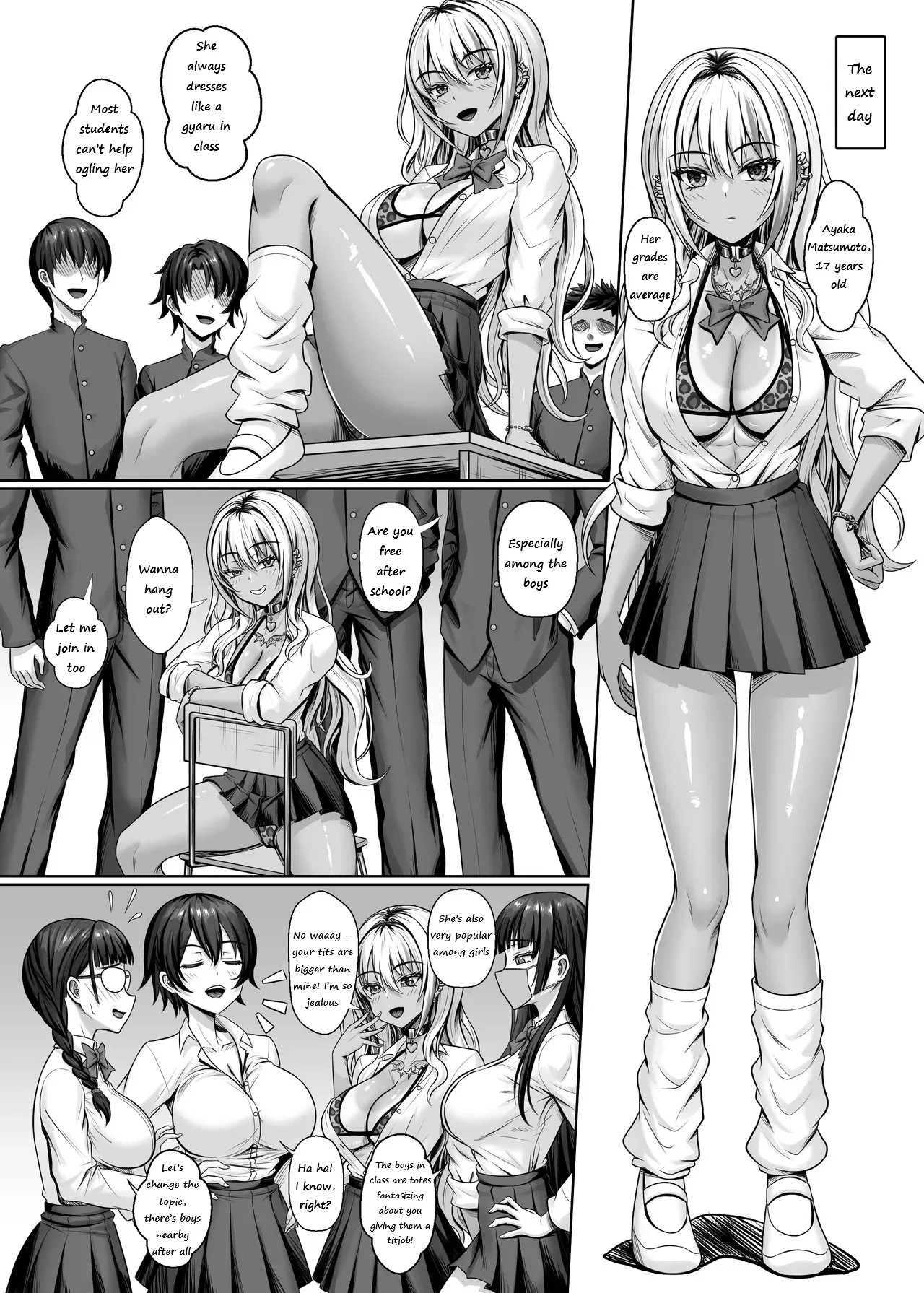 [Shokushu in the deep sea (Tako Seijin)]Class no Kuro Gal to Pakopako | Fucking With the Class’s Dark-Skinned Gyaru[English] Page 7