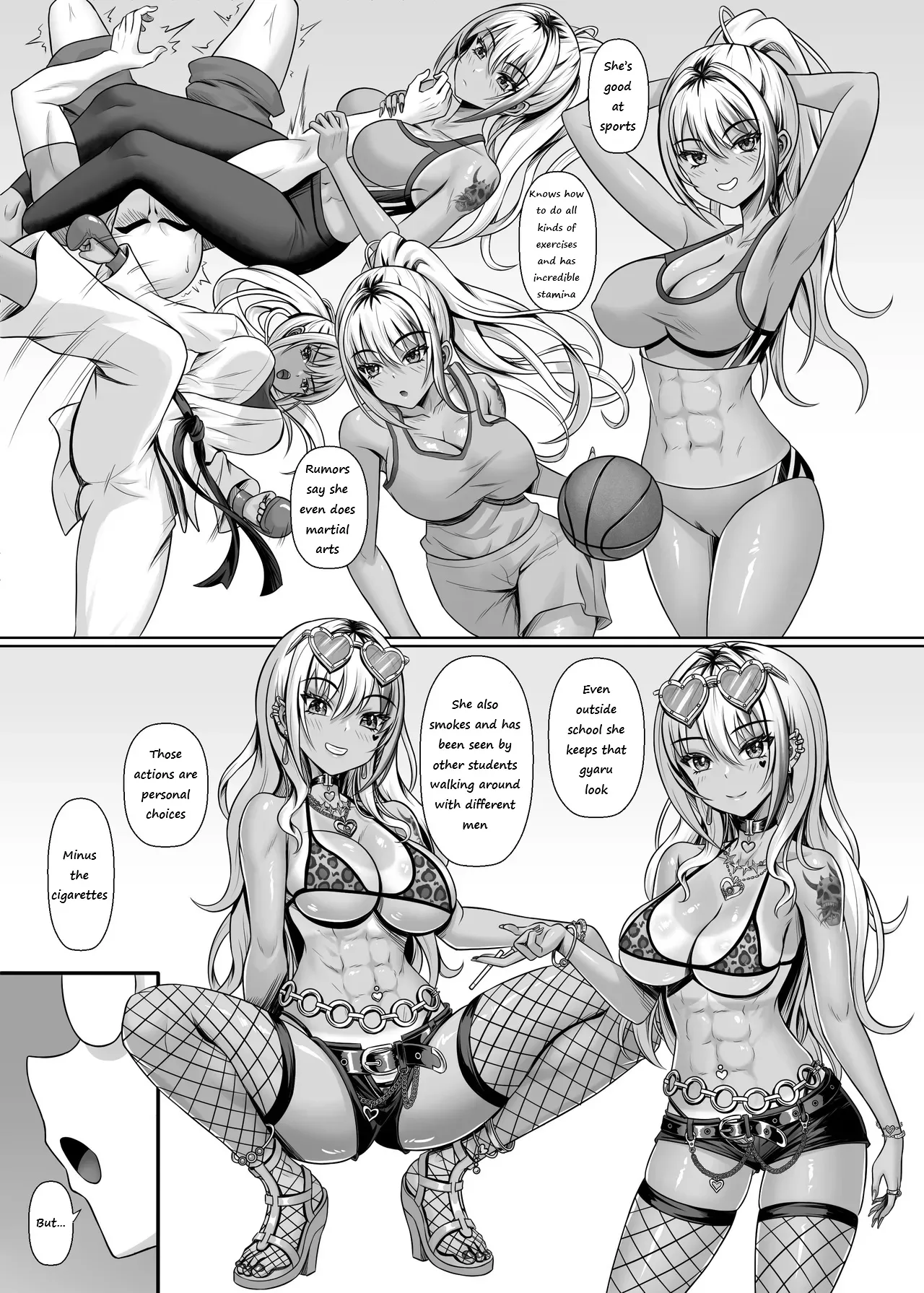 [Shokushu in the deep sea (Tako Seijin)]Class no Kuro Gal to Pakopako | Fucking With the Class’s Dark-Skinned Gyaru[English] Page 8