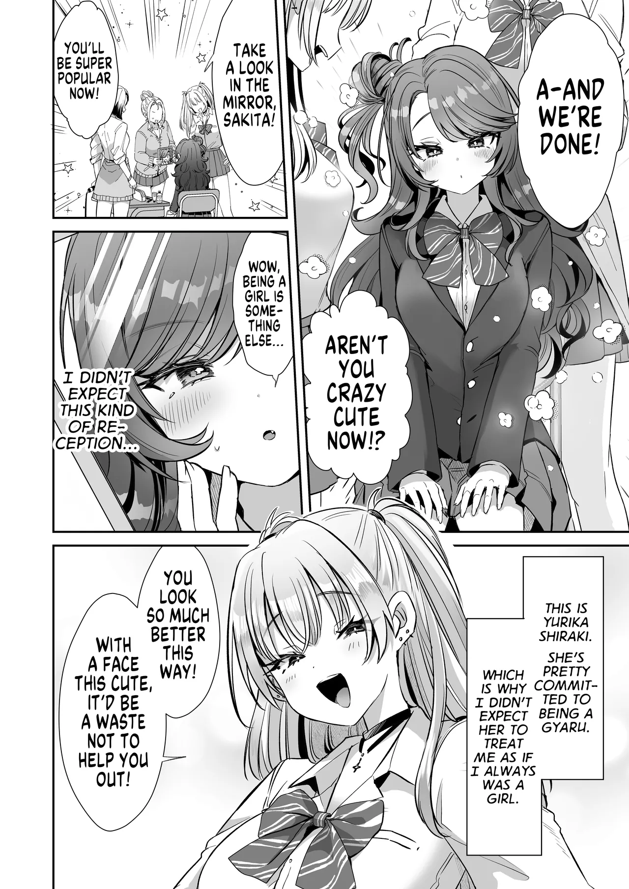 [ZUZUZU (Kamiya Zuzu)]Asa Okitara Onnanoko ni Natta "InCha no Boku" ga Gyaru ni Naru Made | How Waking Up as a Girl has Turned me from a Gloomy Guy into a Gyaru[English] [GTF] [Digital] Page 14