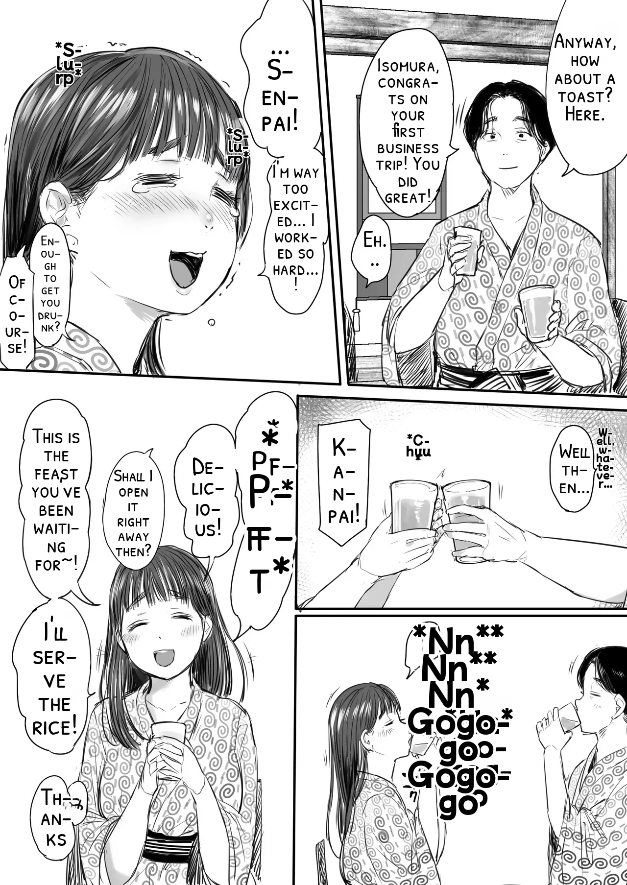 [Ookami Shoujo Dan (Mukoujima Tenro)]Shucchou, Kouhai to Aibeya. Yukishi Nure Hada ni Shiboritsukusareta Yoru[English] [DNTA] Page 14