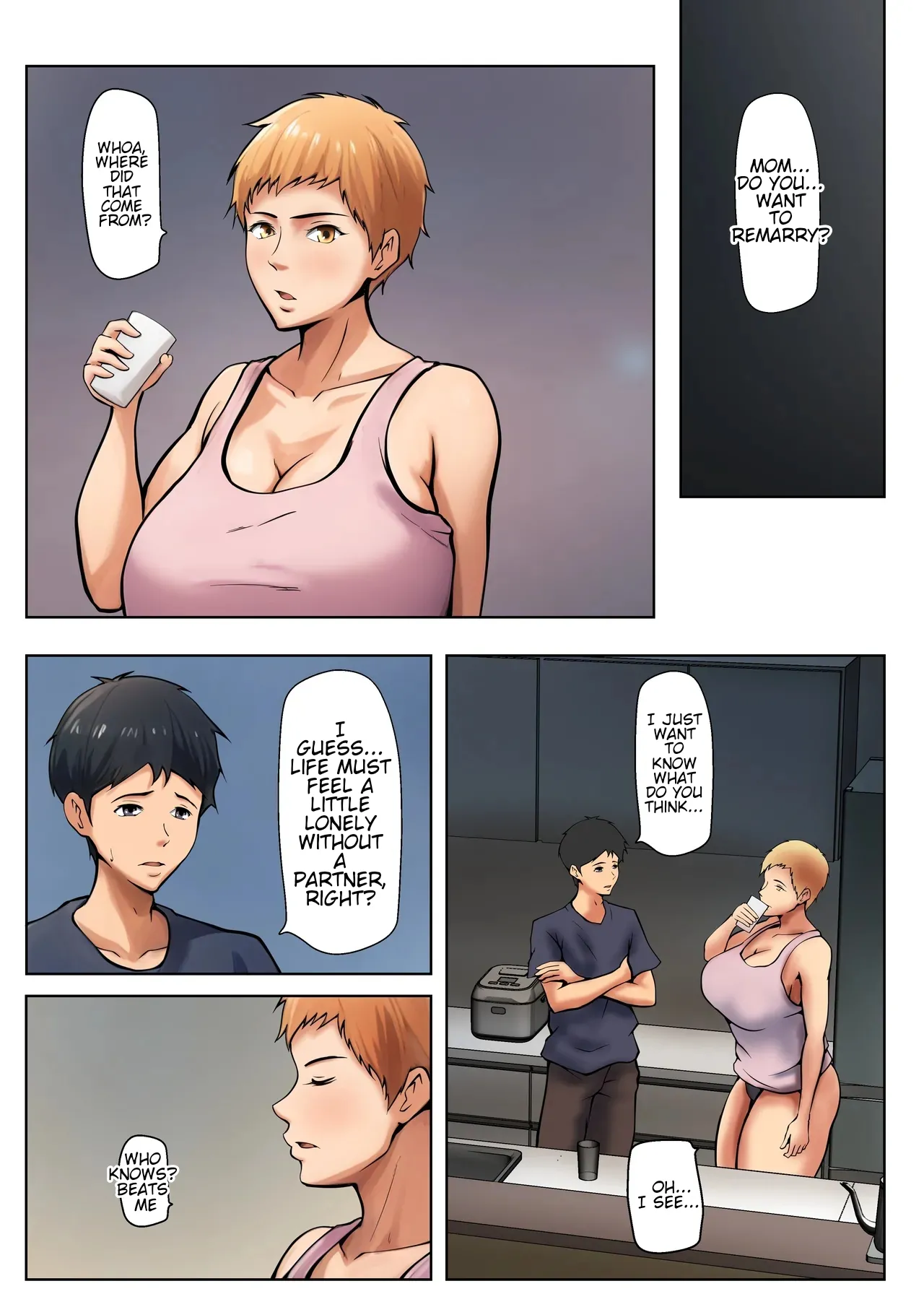 [Pentacle (Shimipan)]Giri no Oyako ga Doukyou Shitereba Kitto kou | If stepmother and stepson lived together, it would be something like this.[English] [WaterKujo] Page 22
