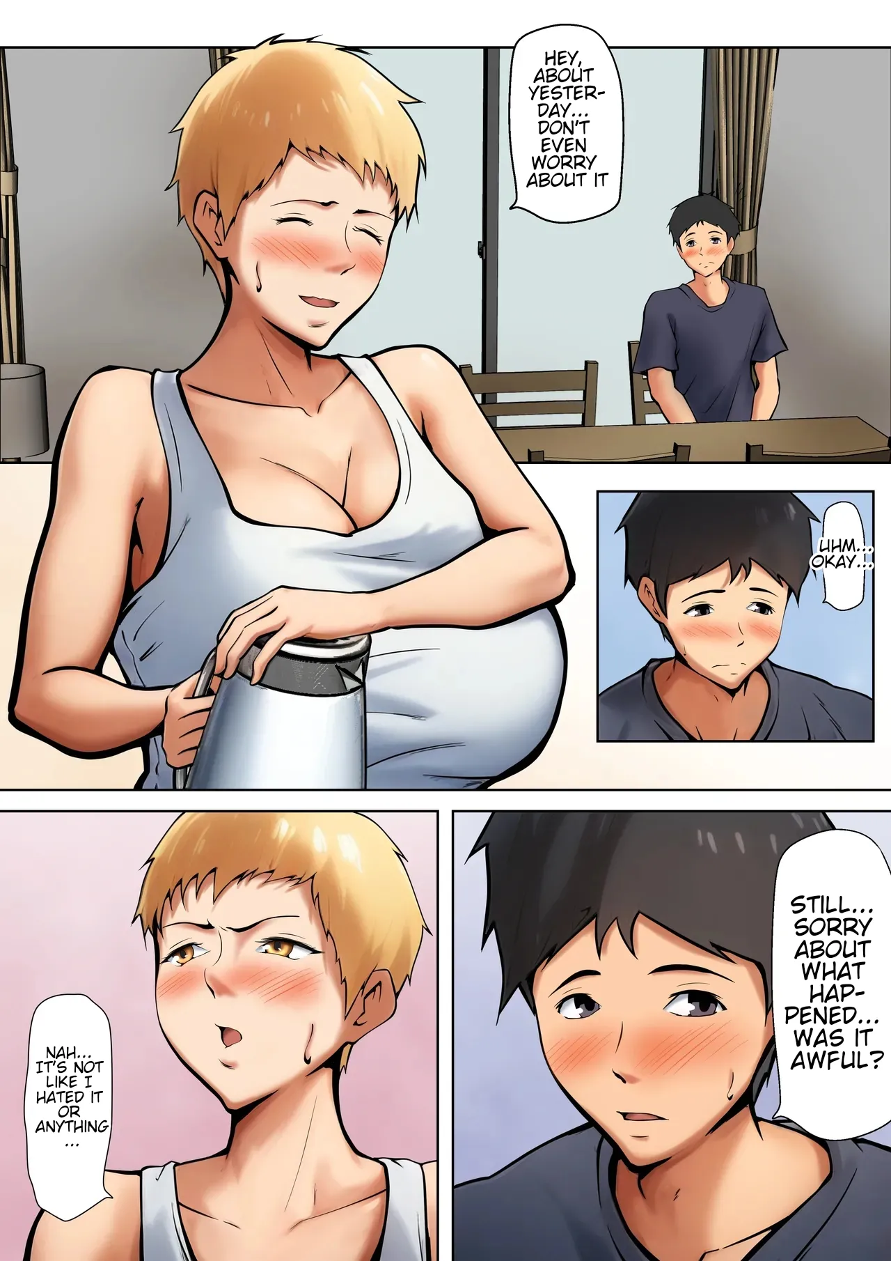 [Pentacle (Shimipan)]Giri no Oyako ga Doukyou Shitereba Kitto kou | If stepmother and stepson lived together, it would be something like this.[English] [WaterKujo] Page 56