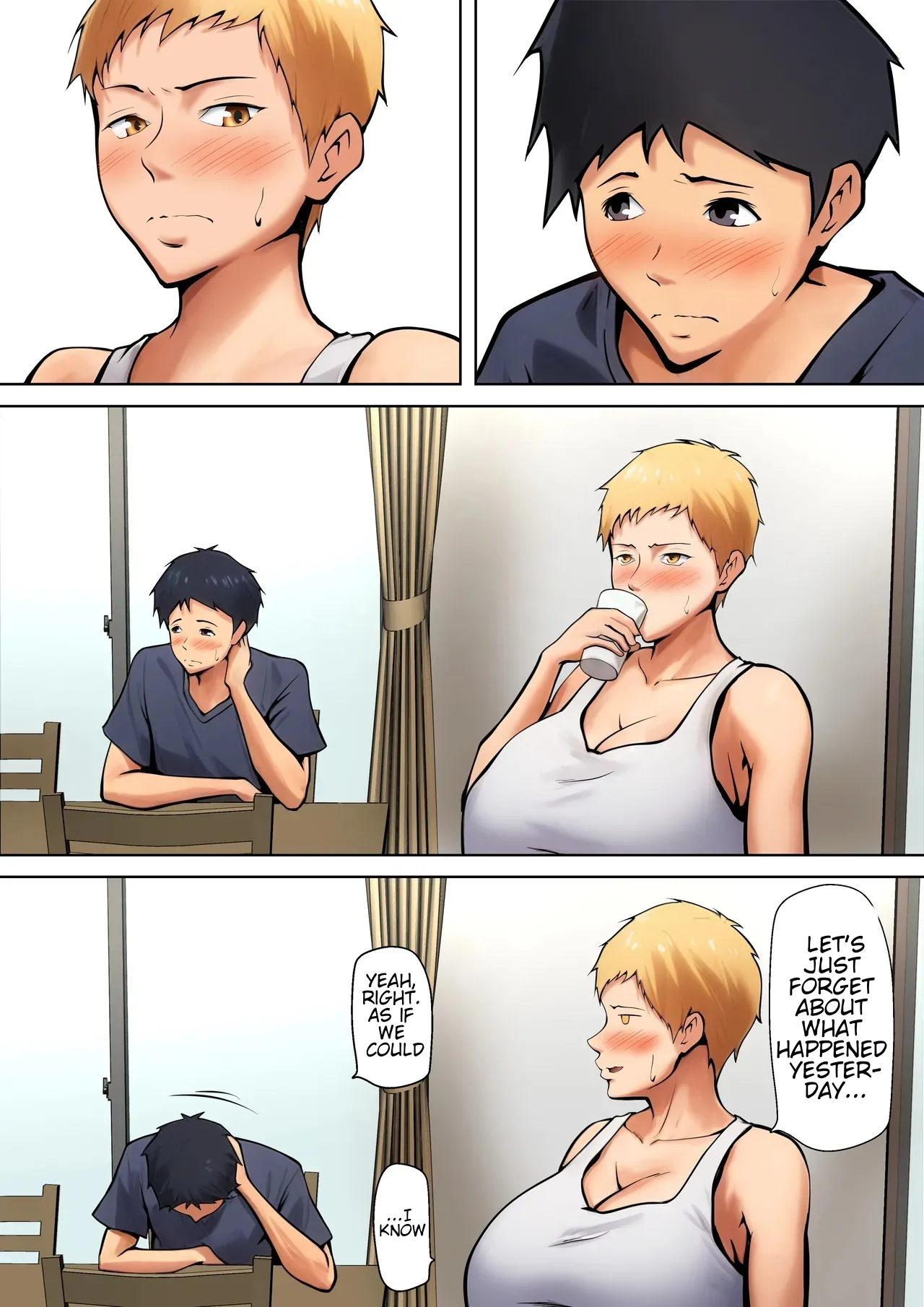 [Pentacle (Shimipan)]Giri no Oyako ga Doukyou Shitereba Kitto kou | If stepmother and stepson lived together, it would be something like this.[English] [WaterKujo] Page 57