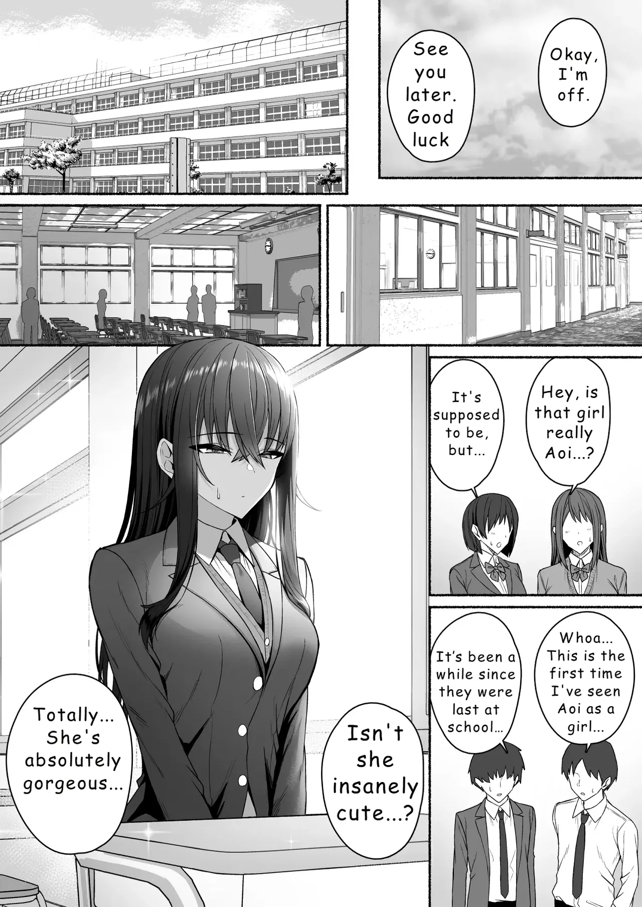 [Potato Usushio]Gal to Boku ga Seibetsu Gyakuten Mesu ni Mezameru Boku[English] [Hydranoid] Page 10