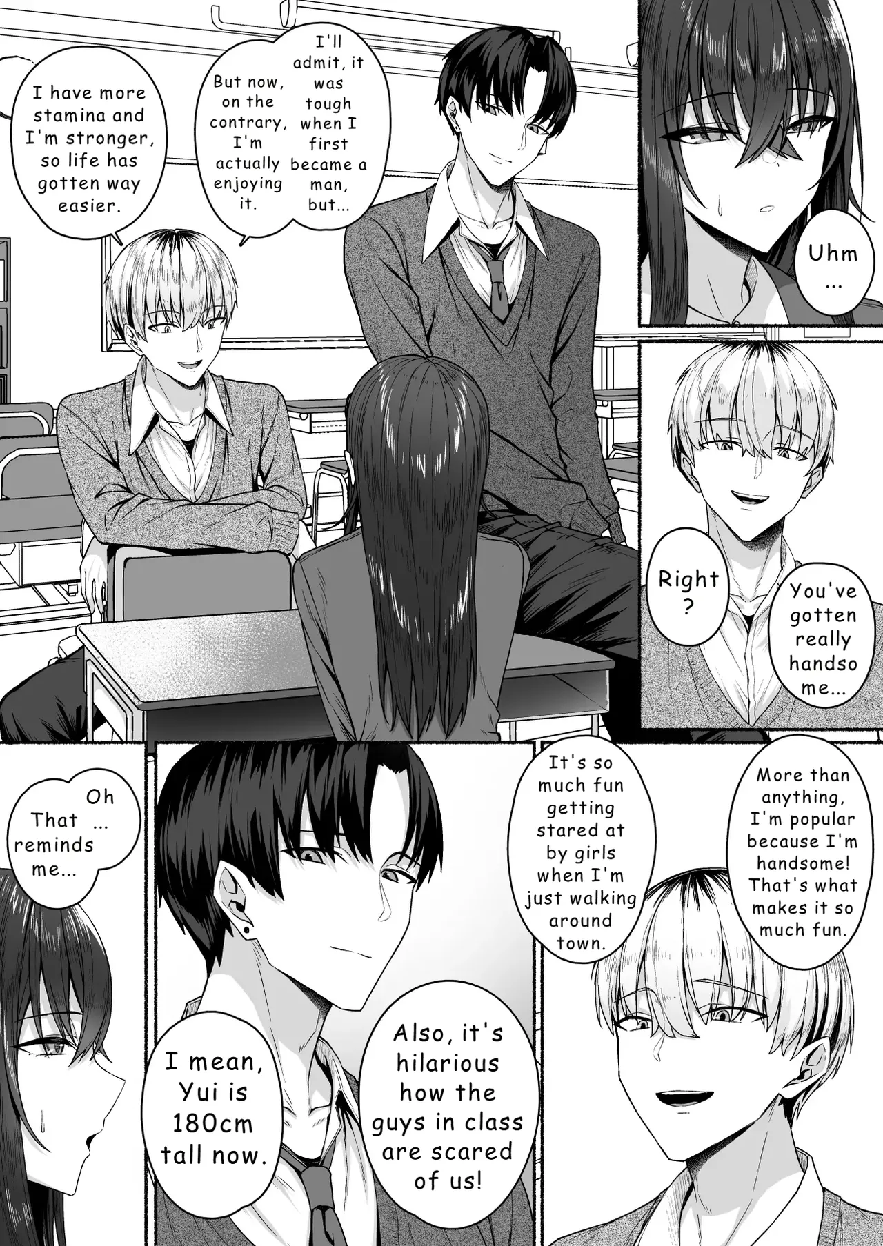[Potato Usushio]Gal to Boku ga Seibetsu Gyakuten Mesu ni Mezameru Boku[English] [Hydranoid] Page 13
