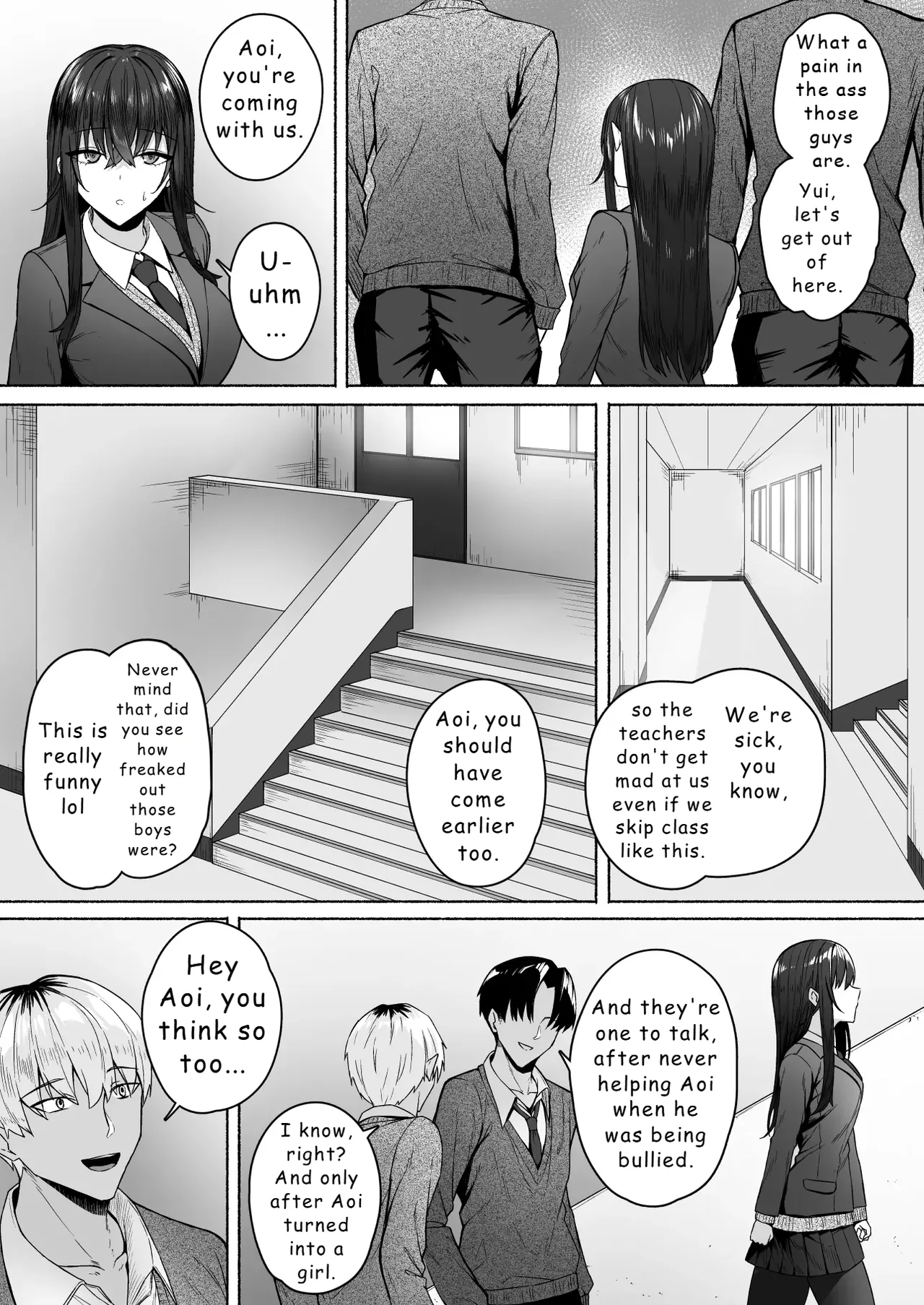 [Potato Usushio]Gal to Boku ga Seibetsu Gyakuten Mesu ni Mezameru Boku[English] [Hydranoid] Page 17