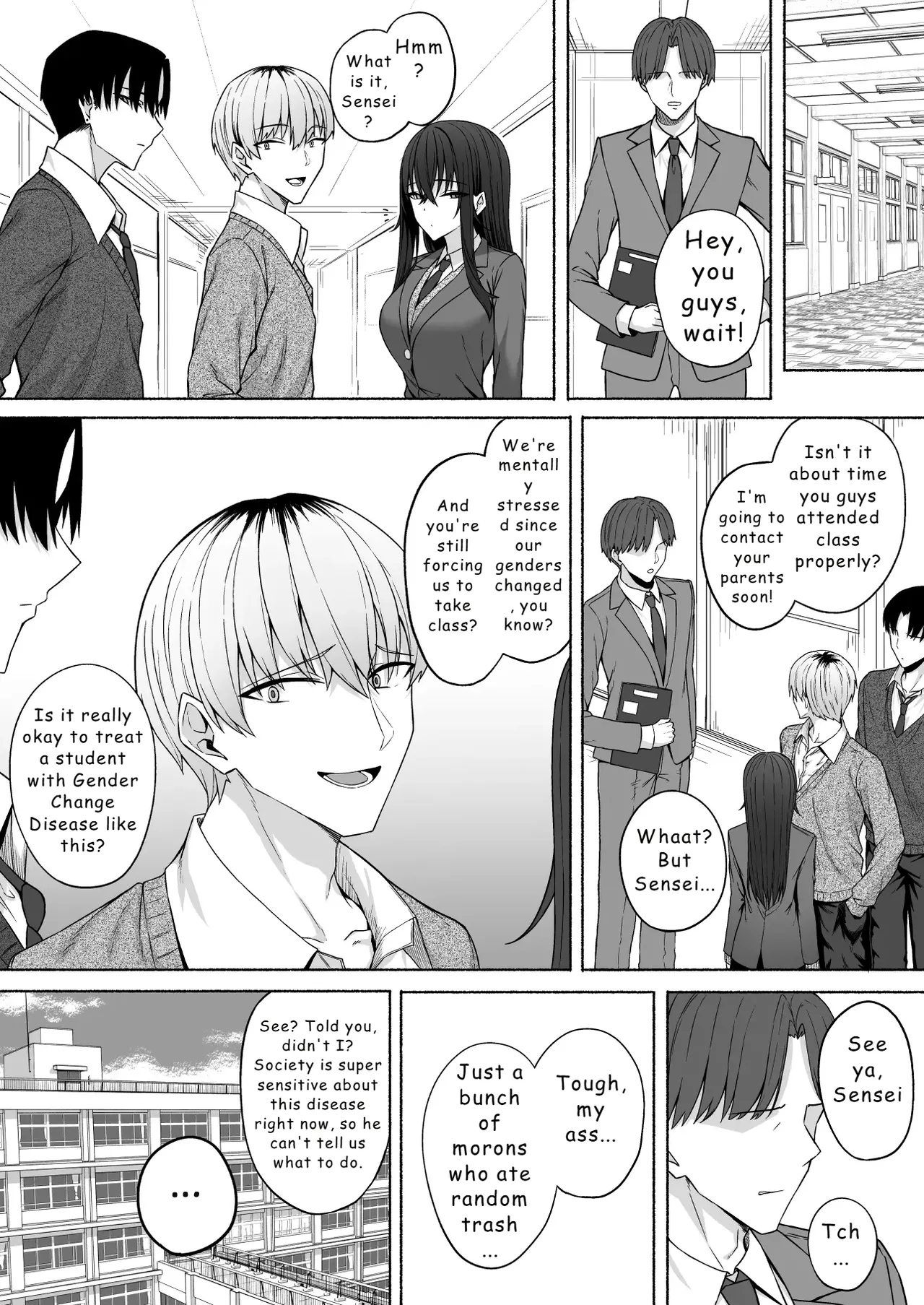 [Potato Usushio]Gal to Boku ga Seibetsu Gyakuten Mesu ni Mezameru Boku[English] [Hydranoid] Page 44