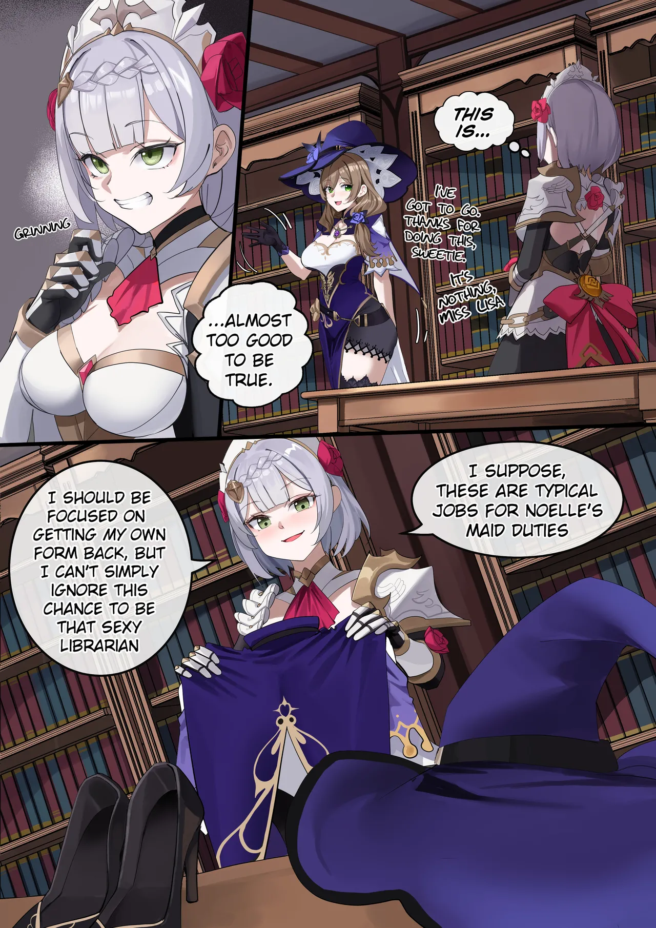 [Kawaii Tsunaho (dvdraw)]Crossdressing(Genshin Impact) [English] Page 24