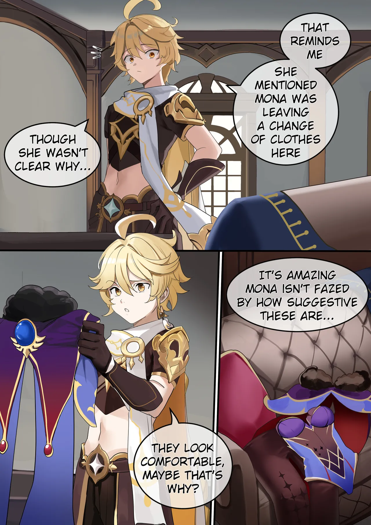 [Kawaii Tsunaho (dvdraw)]Crossdressing(Genshin Impact) [English] Page 3