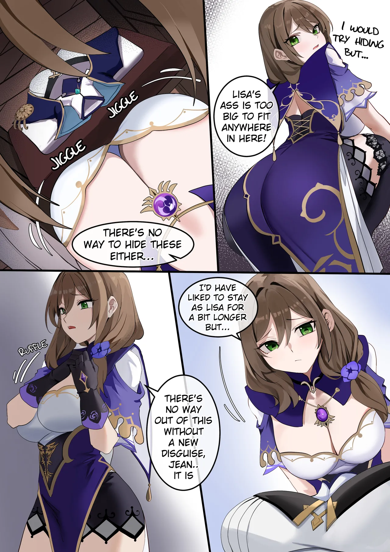[Kawaii Tsunaho (dvdraw)]Crossdressing(Genshin Impact) [English] Page 38