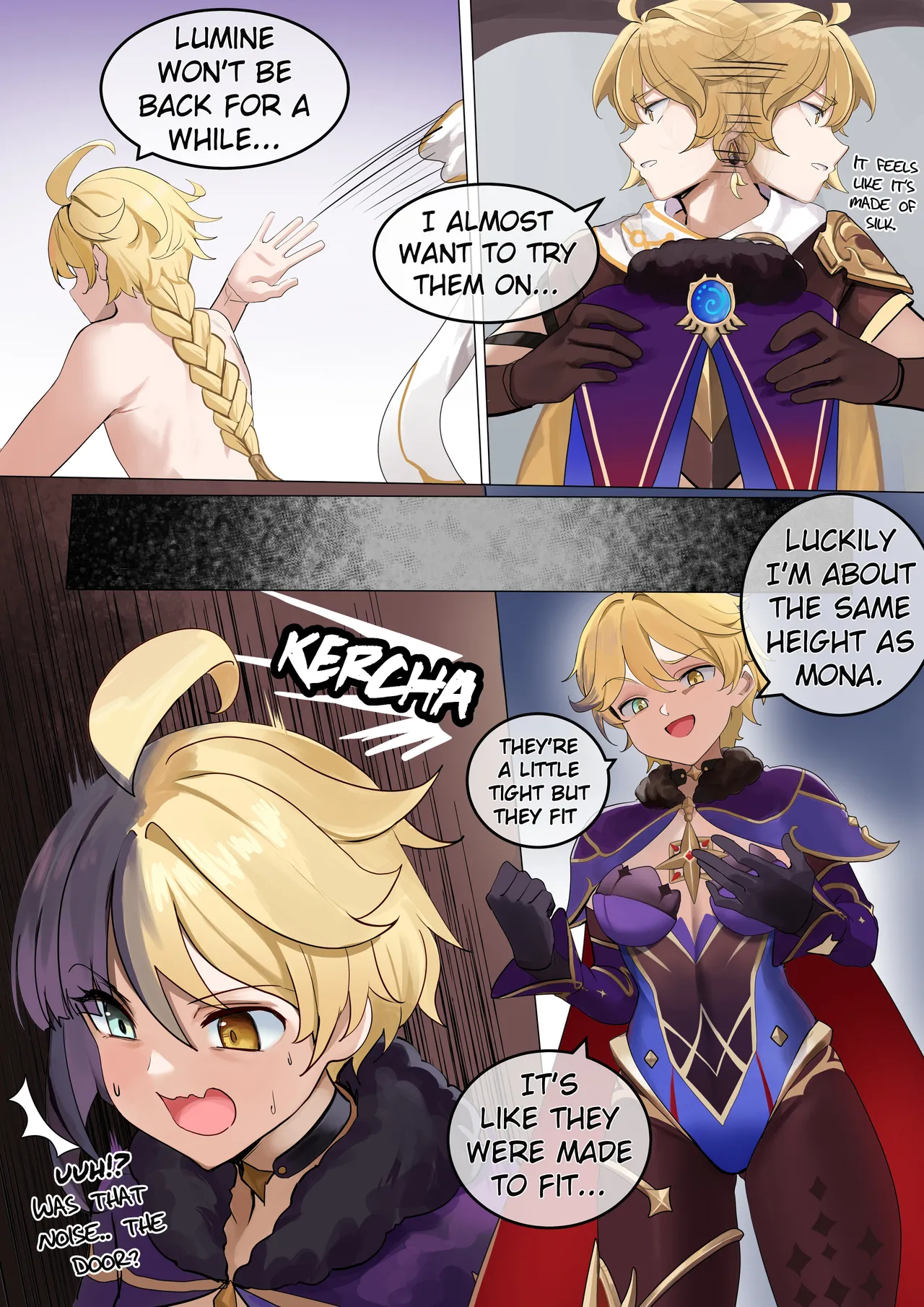 [Kawaii Tsunaho (dvdraw)]Crossdressing(Genshin Impact) [English] Page 4