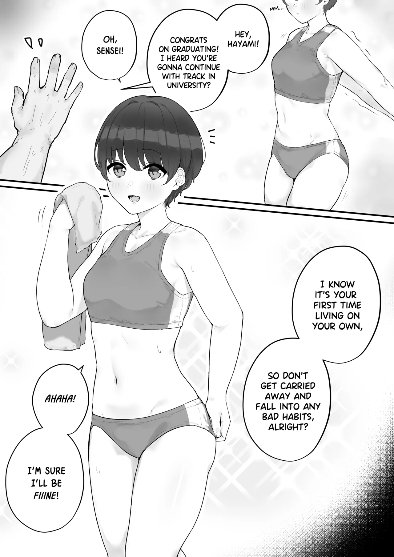 [habutton]Track Team Girl Page 1