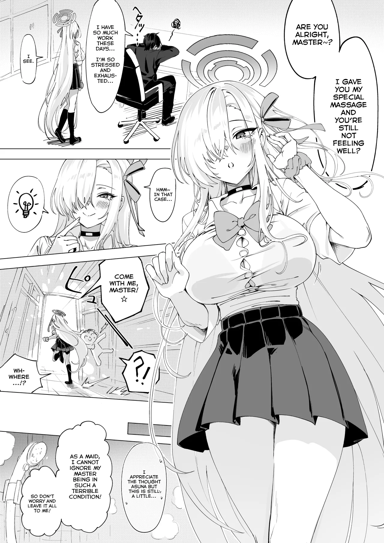 [Yanpahamu (Yampa, Lunaken)]Asuna wa Goshujin-sama o Genki ni shite Agetai | Asuna Wants To Cheer Up Master(Blue Archive) [English] Page 3