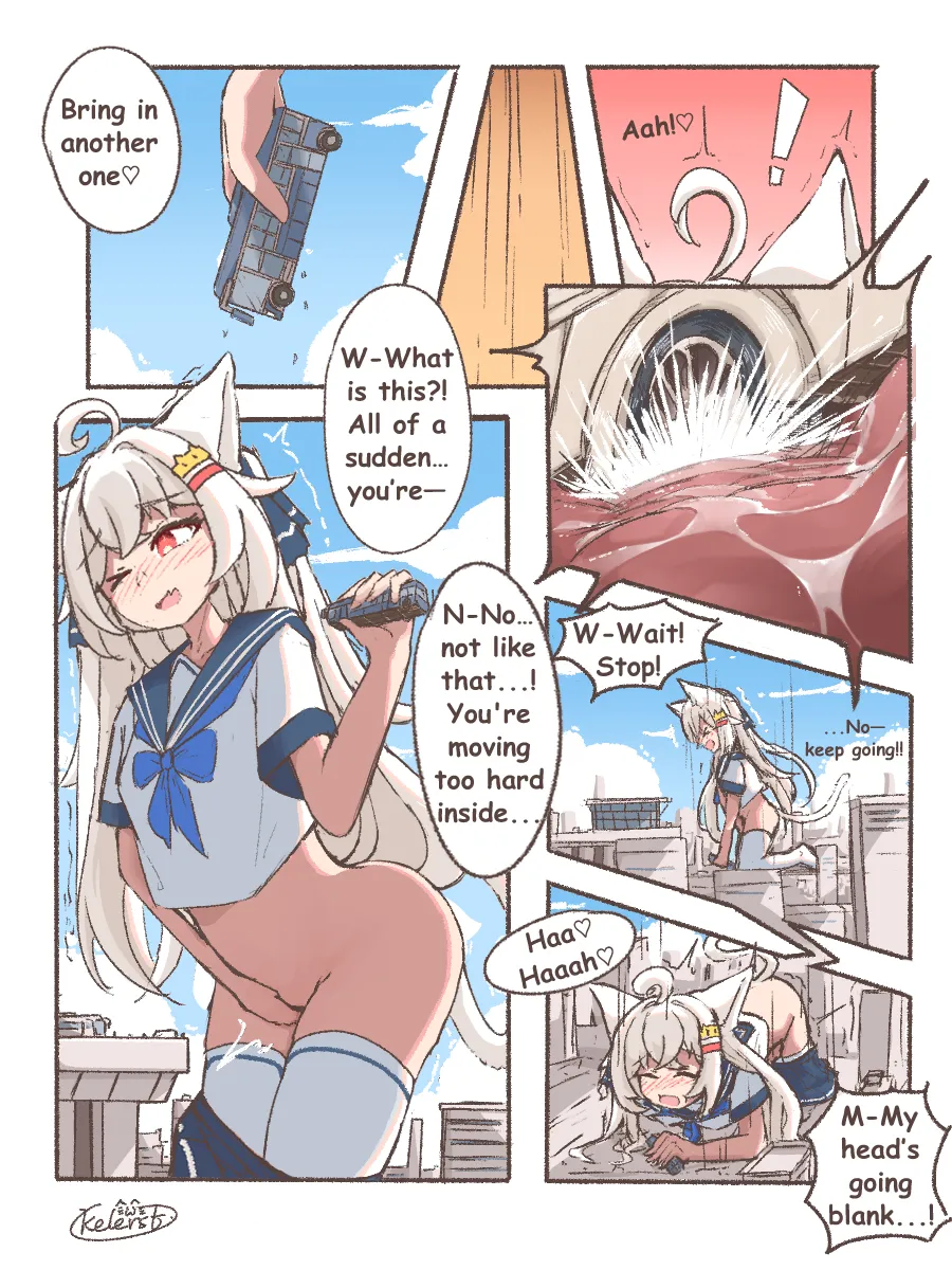 [Kelerst]Kyodai Nekomimi-chan no Machi Asobi | Giant Nekomimi-chan's City Playtime[English] Page 11