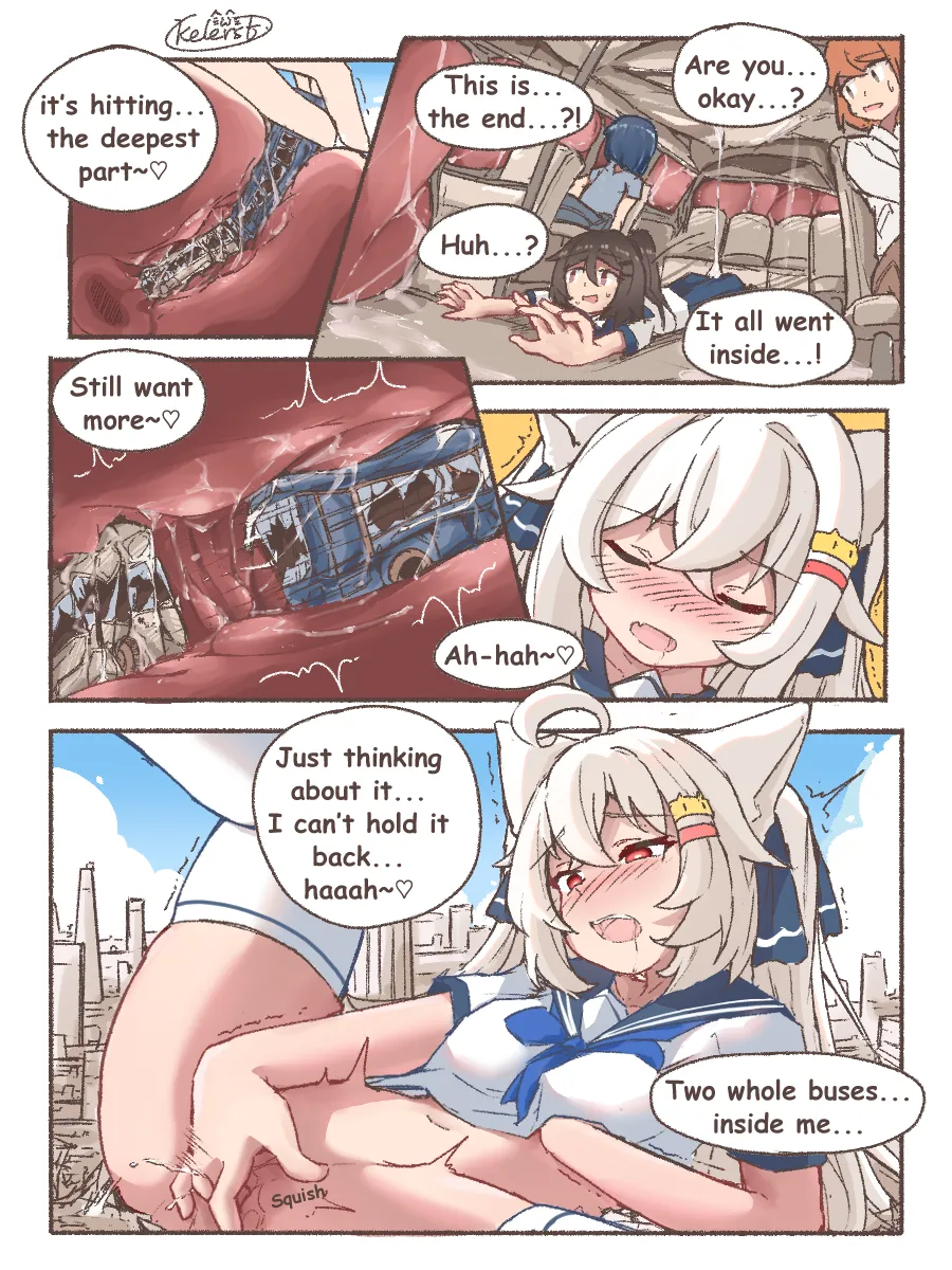 [Kelerst]Kyodai Nekomimi-chan no Machi Asobi | Giant Nekomimi-chan's City Playtime[English] Page 14