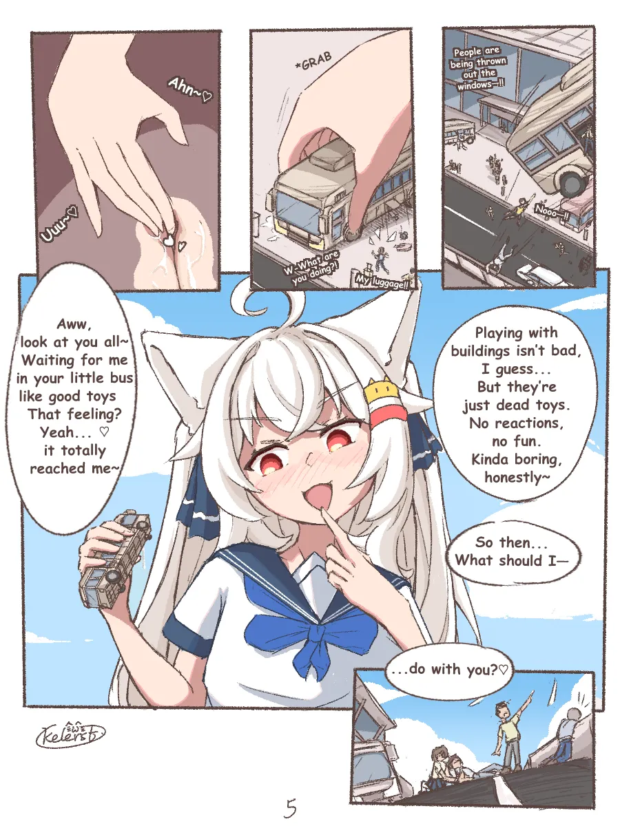 [Kelerst]Kyodai Nekomimi-chan no Machi Asobi | Giant Nekomimi-chan's City Playtime[English] Page 6
