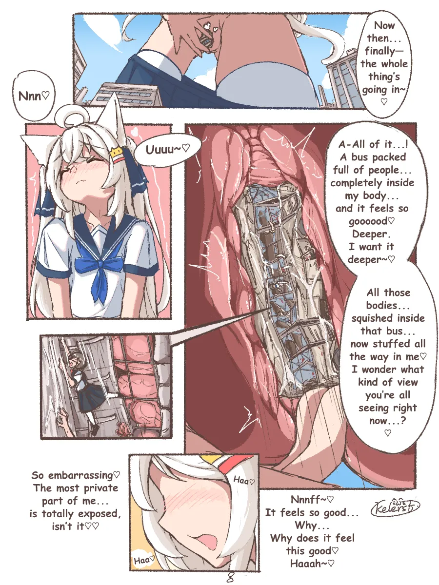 [Kelerst]Kyodai Nekomimi-chan no Machi Asobi | Giant Nekomimi-chan's City Playtime[English] Page 9