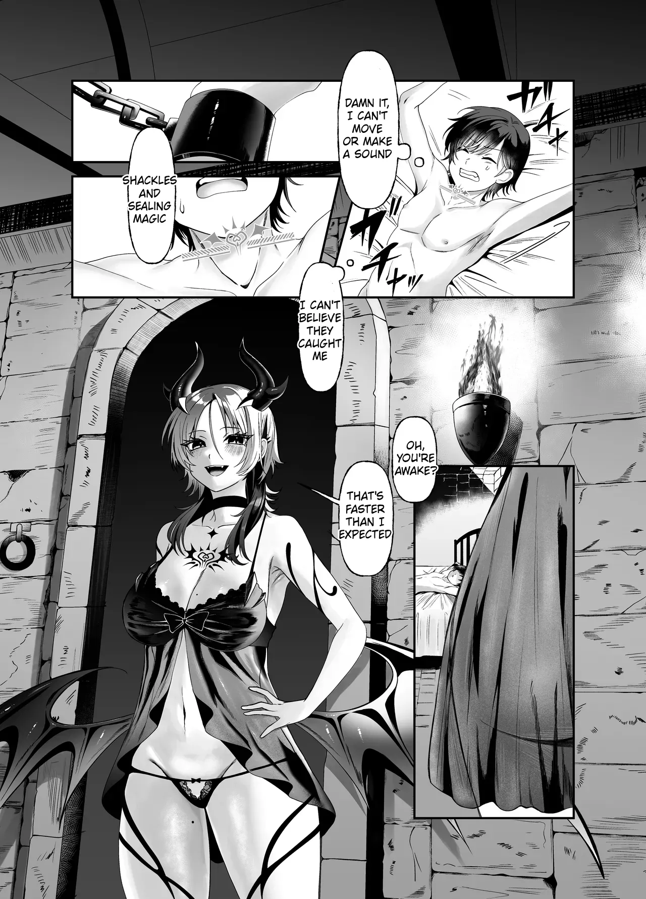 [Permission (Alisame)]Yuusha no Haikijou de Succubus ni Mujihi ni Level Drain Sareru Ohanashi | A story about a hero being ruthlessly level-drained by a succubus[English] Page 4