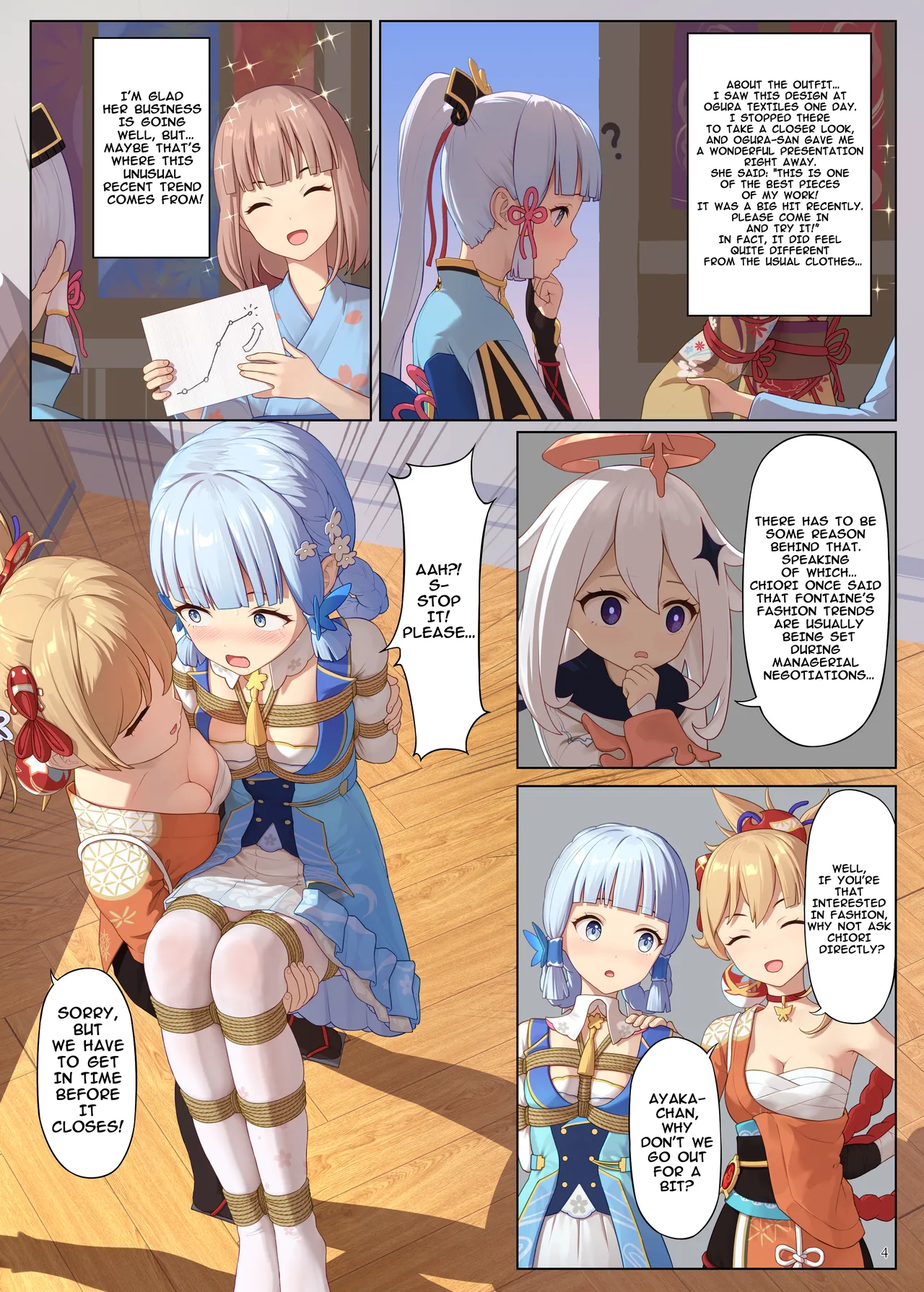 [Himitsu]En no Ori Ito(Genshin Impact) [English] Page 4