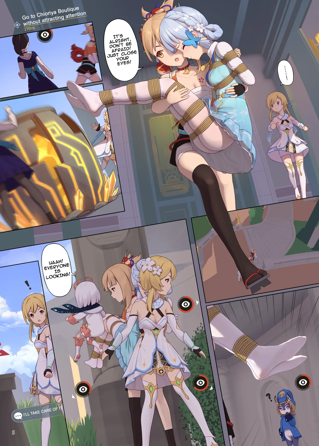 [Himitsu]En no Ori Ito(Genshin Impact) [English] Page 5
