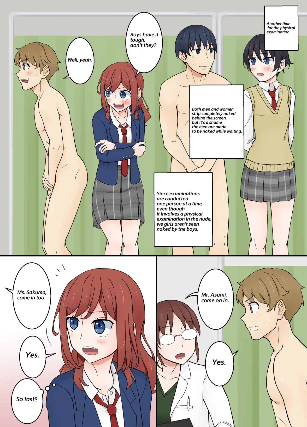 [Nihon Dandy (Matsuno Susumu) Physical examination using two units [English, Japanese] Page 1