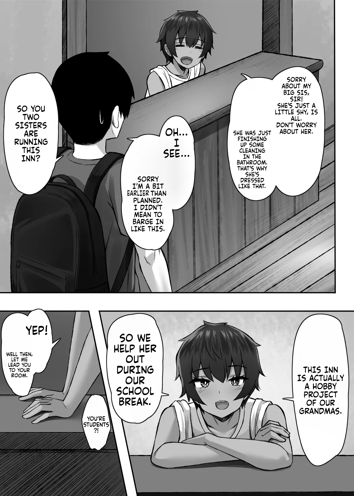 [Molta Shouten (Molta)]Sei ni Honpousugiru Minshuku Shimai | Way too sexually open sisters at the inn[English] [Fallen Games] Page 5
