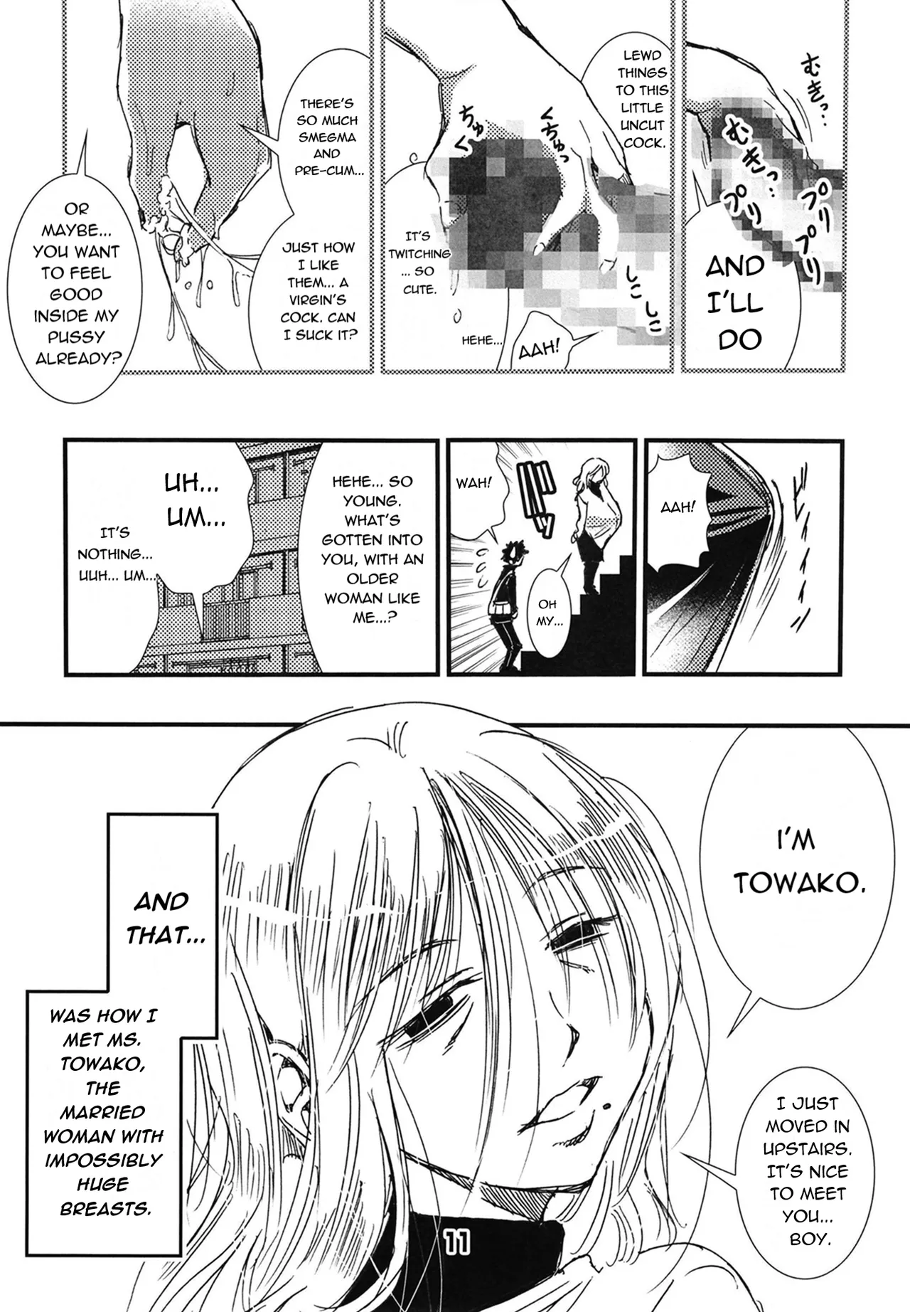 [Matsuyama Seiji]56-sai Bust 256cm Danchizuma Ookiku Tareta Jukujo no Chibusa... Boku wa Kono Hito de Doutei o Sotsugyou Shita.[English] [Digital] Page 11