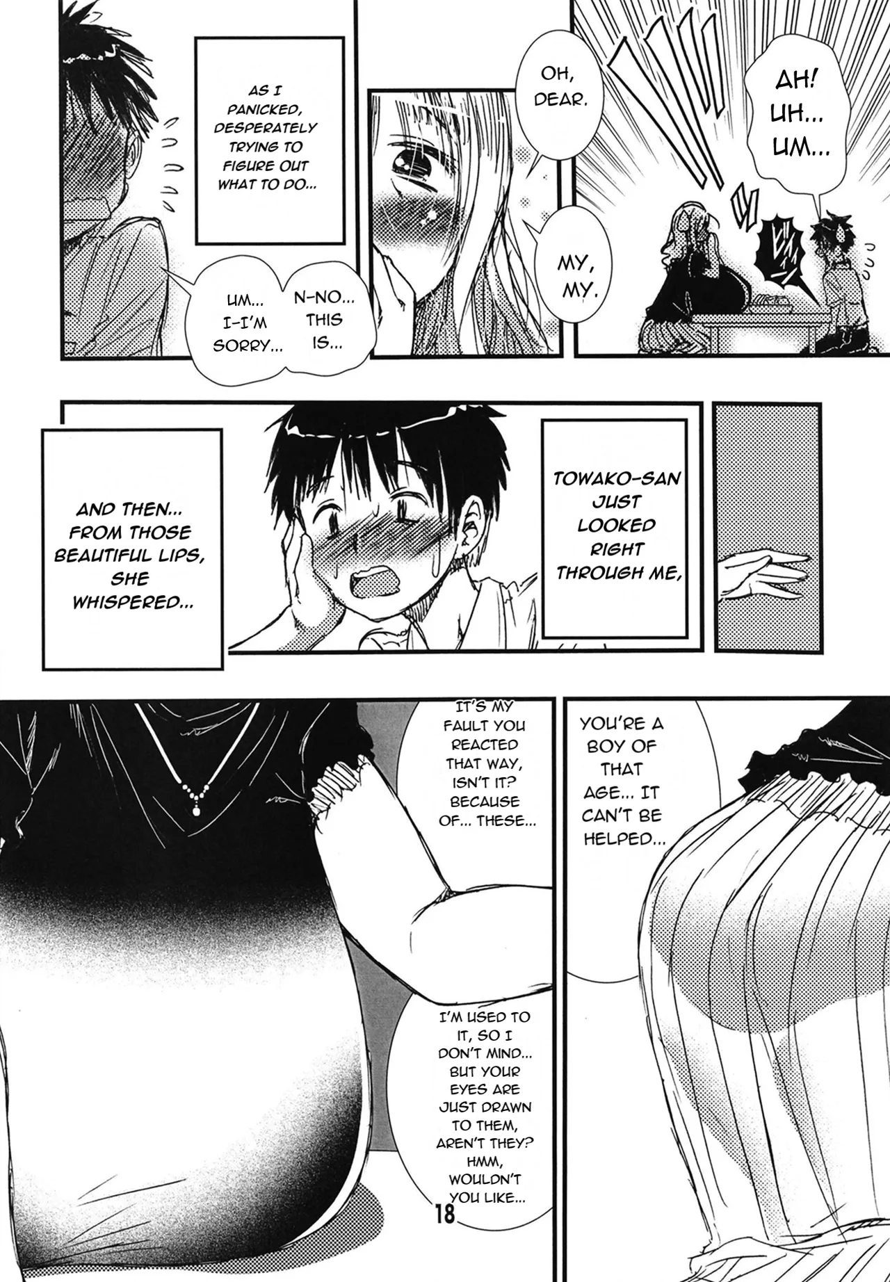 [Matsuyama Seiji]56-sai Bust 256cm Danchizuma Ookiku Tareta Jukujo no Chibusa... Boku wa Kono Hito de Doutei o Sotsugyou Shita.[English] [Digital] Page 18