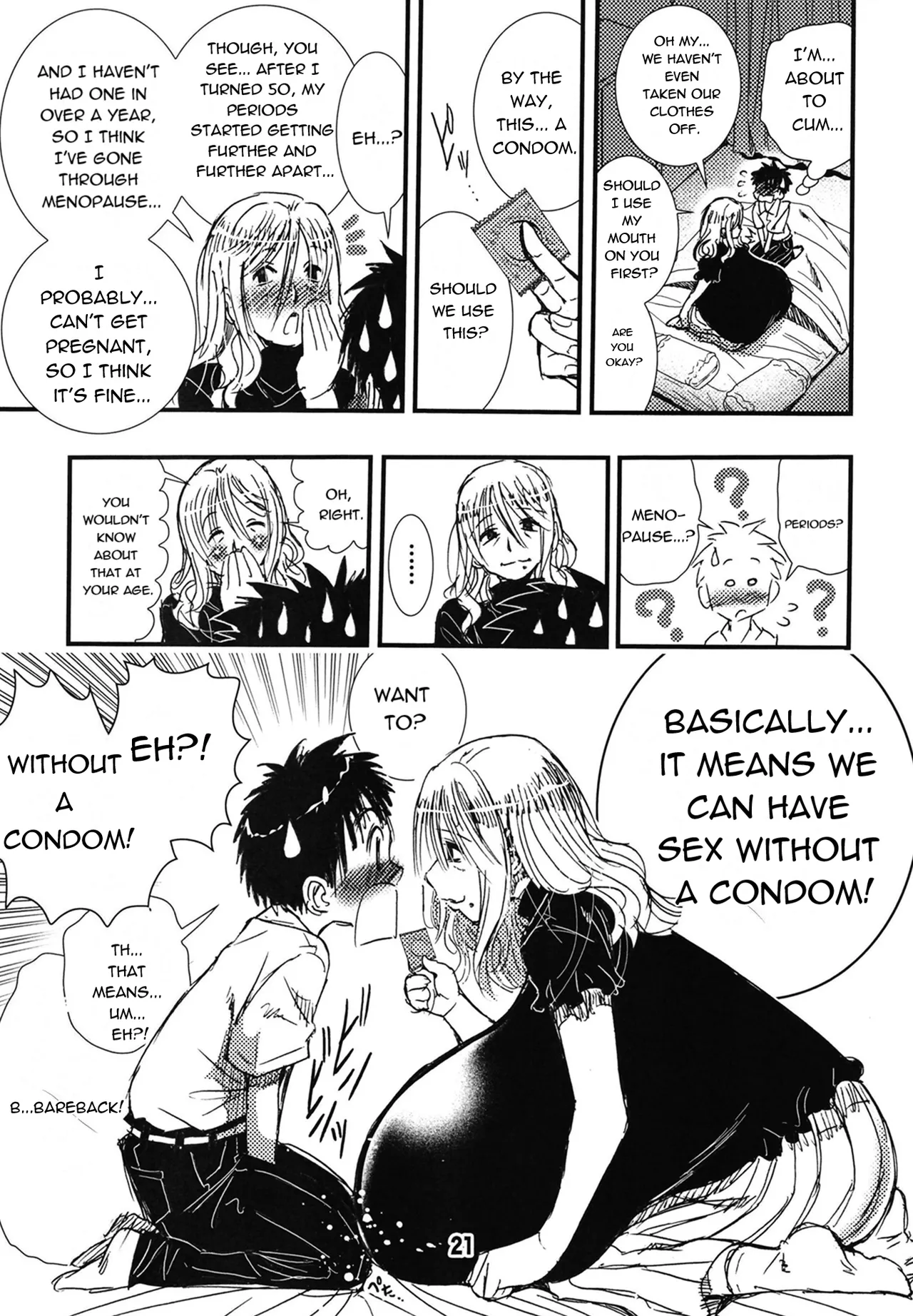 [Matsuyama Seiji]56-sai Bust 256cm Danchizuma Ookiku Tareta Jukujo no Chibusa... Boku wa Kono Hito de Doutei o Sotsugyou Shita.[English] [Digital] Page 21