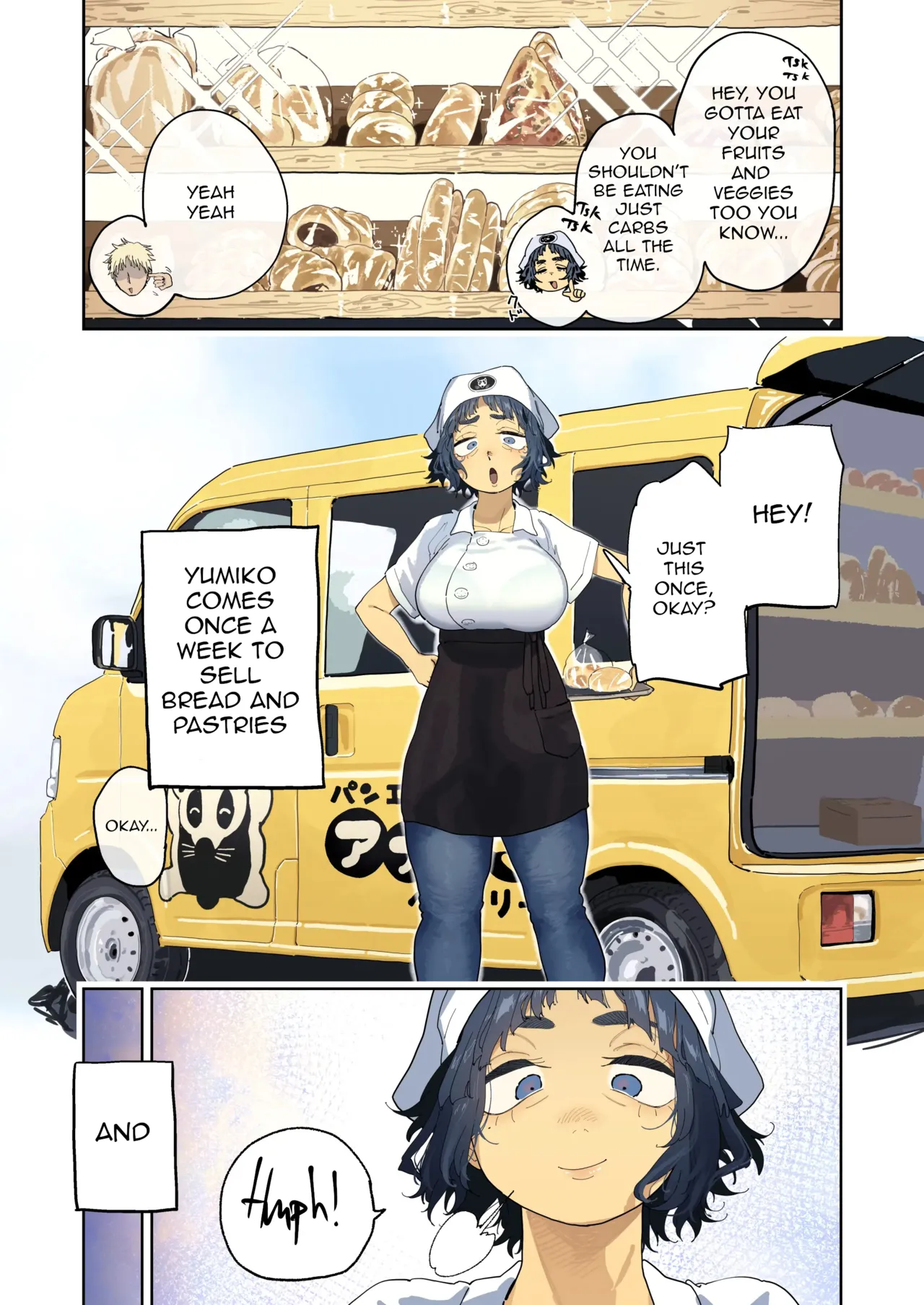 [Toku]Nuki Ari Houmon Panya no Ero Oba-san | The Horny Housewife from the Door to Door Bread Delivery Service[English] Page 9