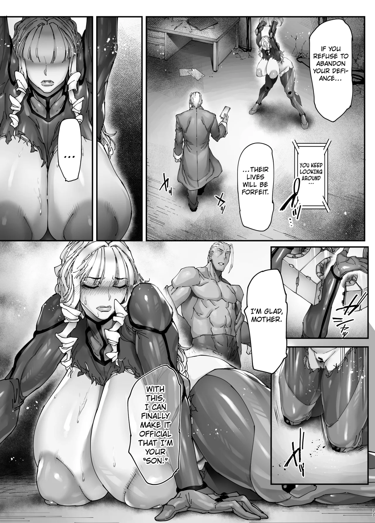 [Kocho Kocho Koukou (Bonten)]Nyuujoku no Ori ~Hitozuma Sousakan Atsuko~ Gaiden[English] [Kuraudo] [Digital] Page 12