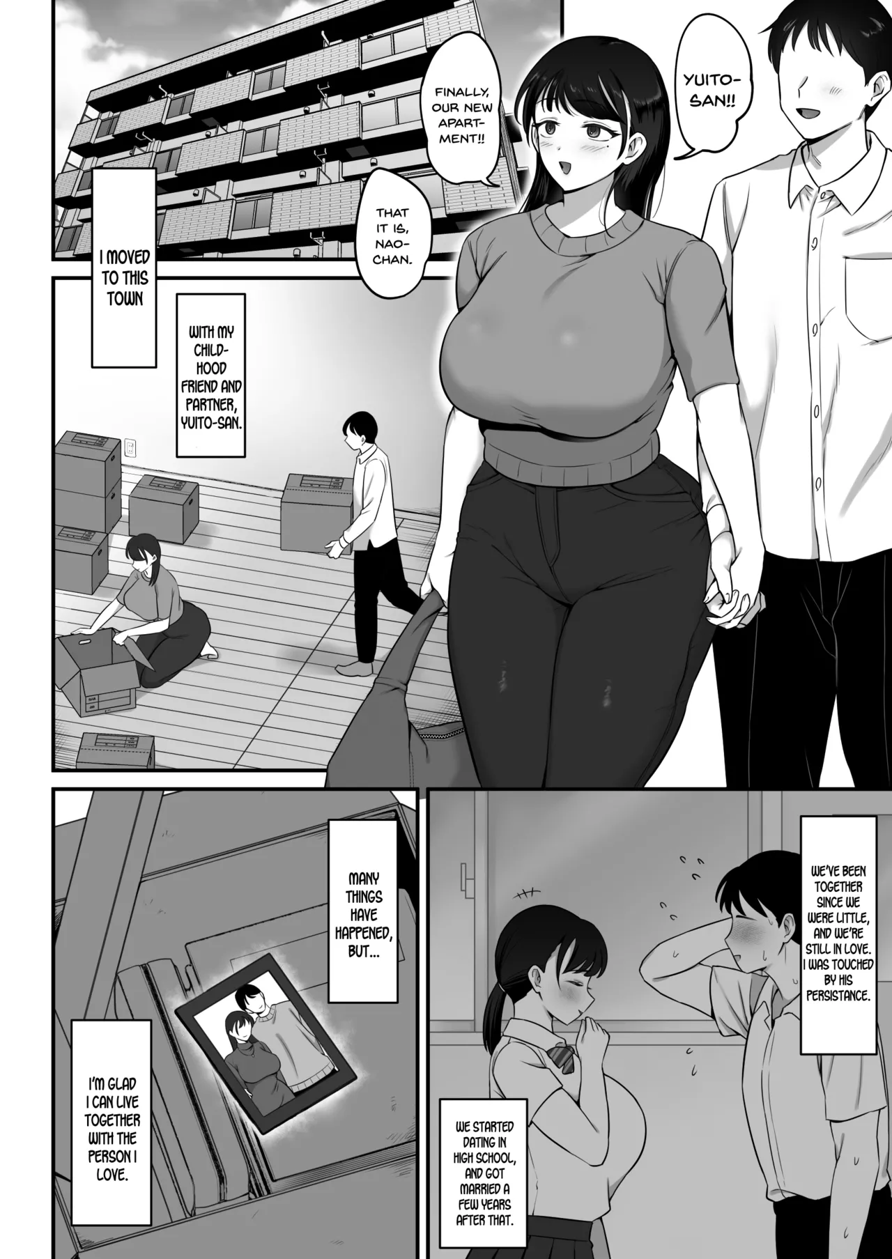 [Misaki (Onamae)]Maso Mesu Rinjin Onahozuma ~Saikai Shita Moto SeFri o Dekachin de Saikyouiku suru Hanashi~[English] [SDTLs] Page 2