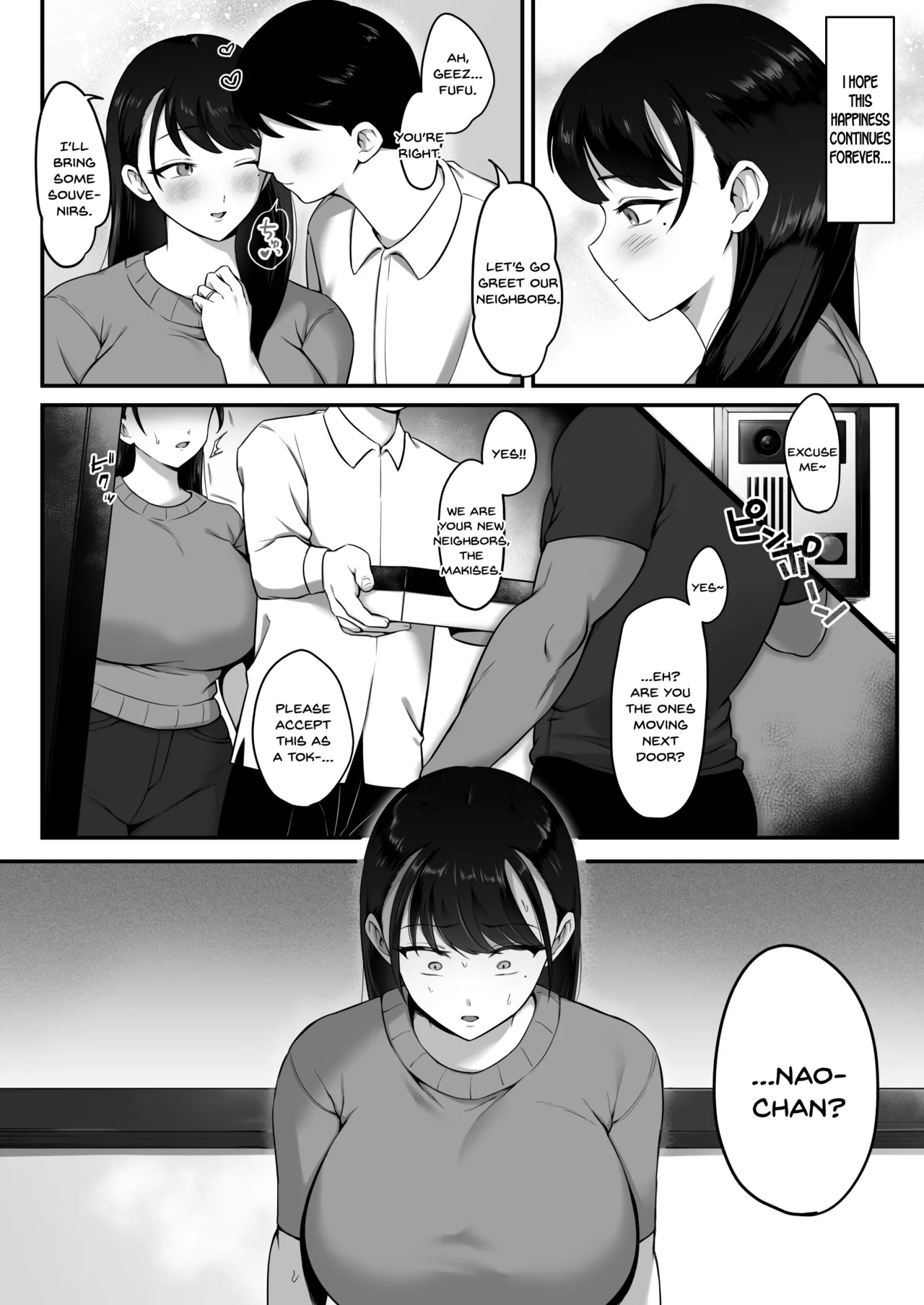 [Misaki (Onamae)]Maso Mesu Rinjin Onahozuma ~Saikai Shita Moto SeFri o Dekachin de Saikyouiku suru Hanashi~[English] [SDTLs] Page 3