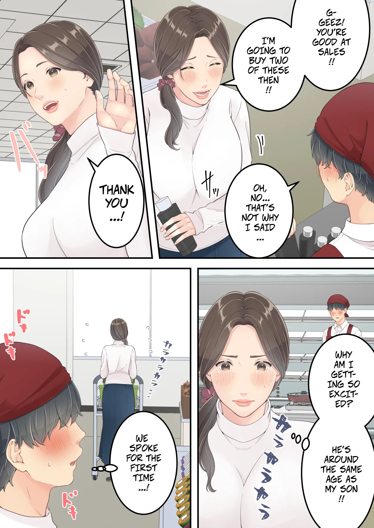 [Yuriko Club]Matomo na Okaa-san ga Musuko to Onaidoshi na Otokonoko to Amaama Furin Ryokou shichau Hanashi | A Normal Mother Goes on a Sweet Affair Trip With a Boy the Same Age as Her Son[English] Page 6