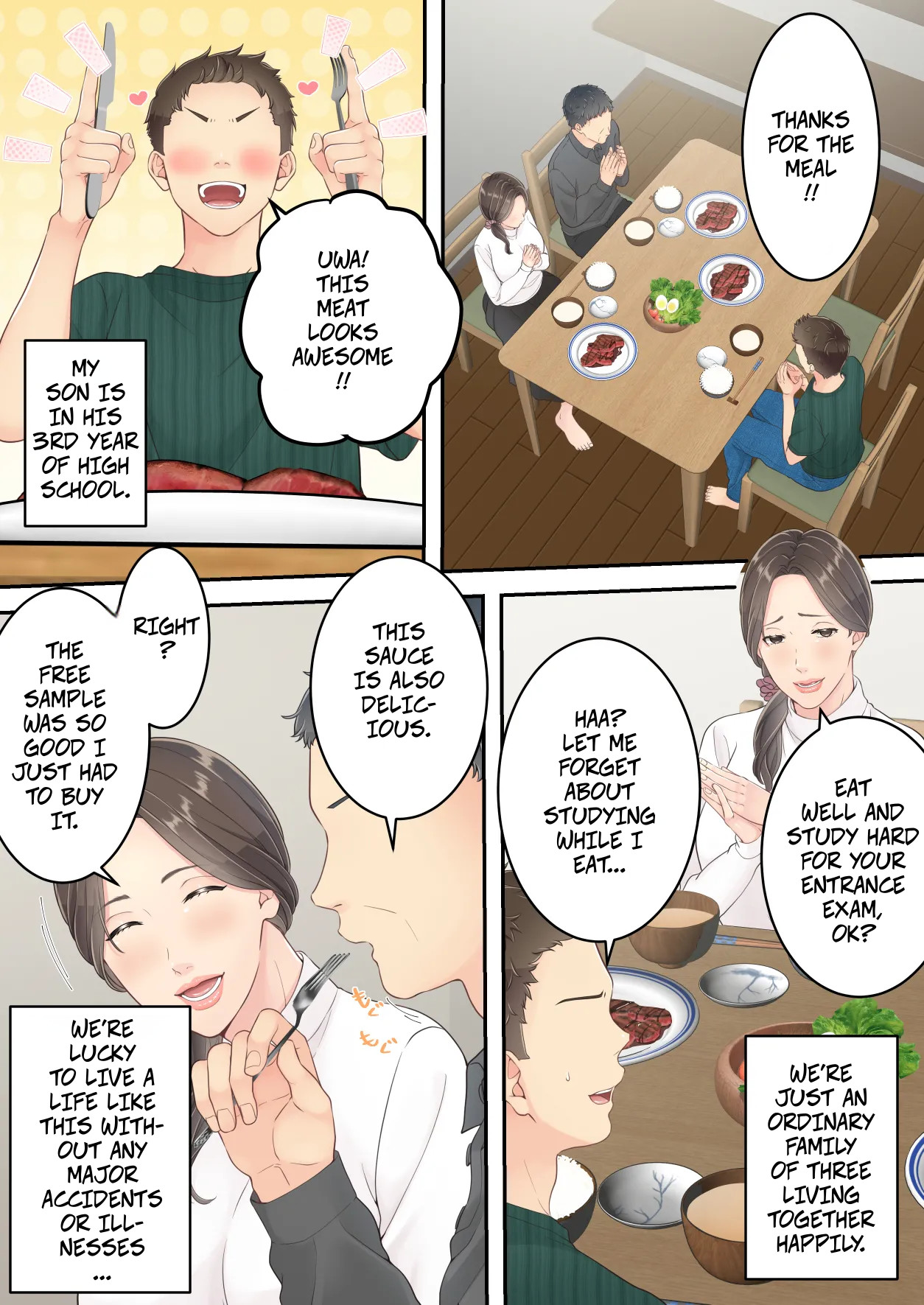 [Yuriko Club]Matomo na Okaa-san ga Musuko to Onaidoshi na Otokonoko to Amaama Furin Ryokou shichau Hanashi | A Normal Mother Goes on a Sweet Affair Trip With a Boy the Same Age as Her Son[English] Page 7