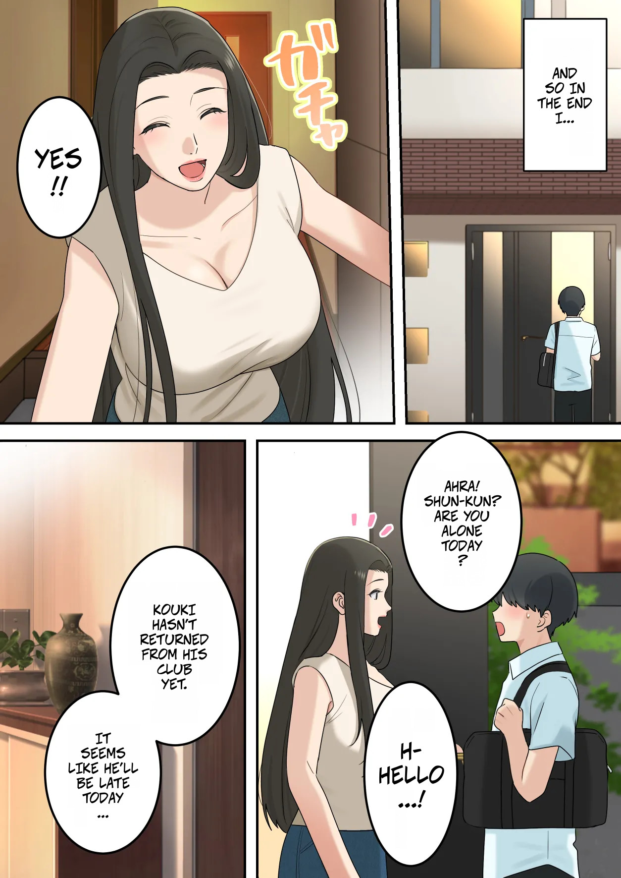 [Yuriko Club]Kawaisugiru Tomodachi no Okaa-san to Kossori Tsukiacchatta Hanashi | I Secretly Dated My Friend's Cute Mother[English] Page 8