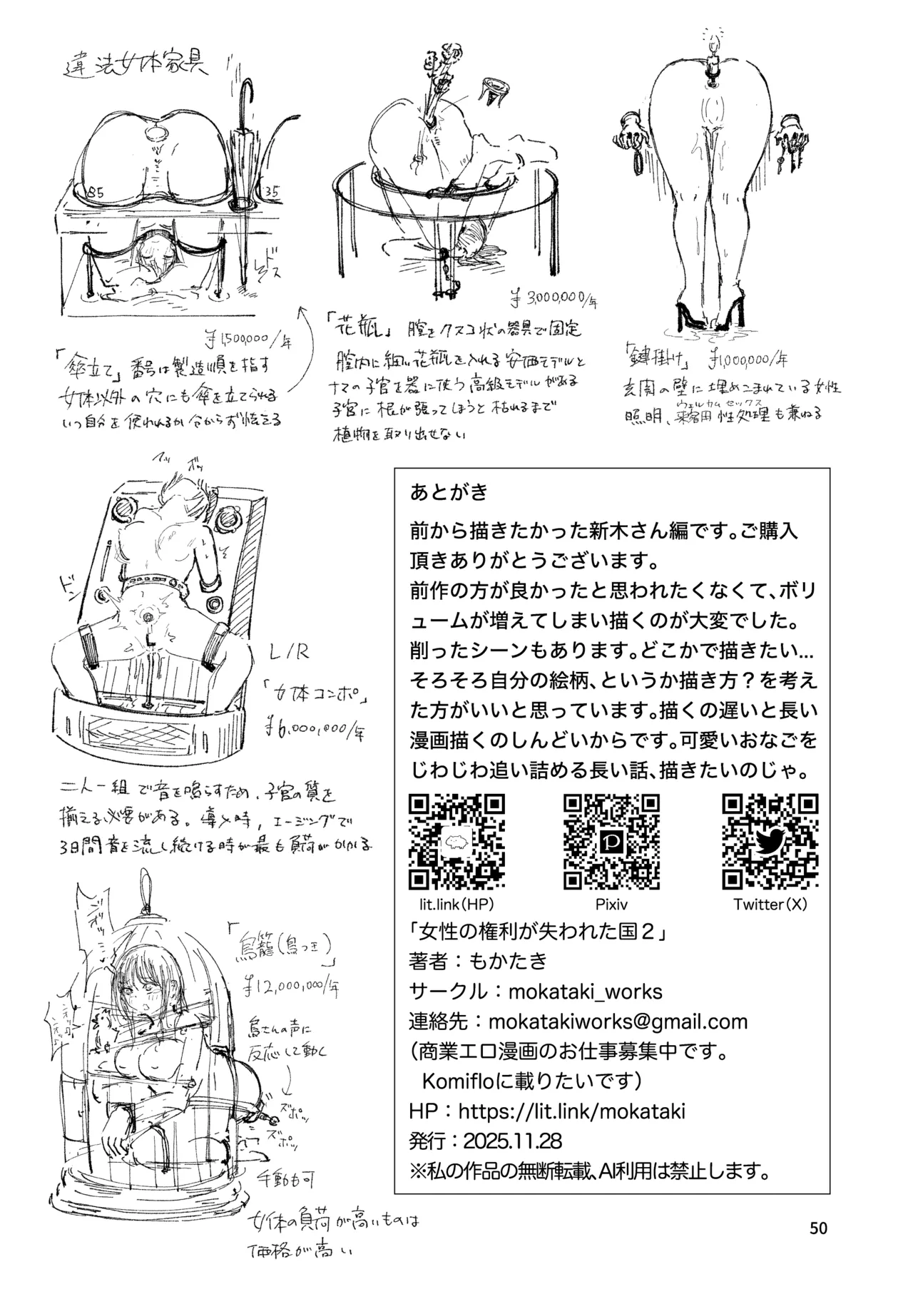 [mokataki_works (Mokataki)]Josei no Kenri ga Ushinawareta Kuni  - The Country Where Women's Rights have been Lost 2[English] [Digital] Page 48