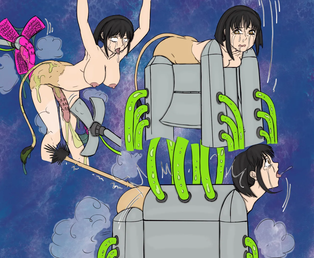 [TheBigBrap]Anime Girl Transformations(weird/animal TFs) Page 22