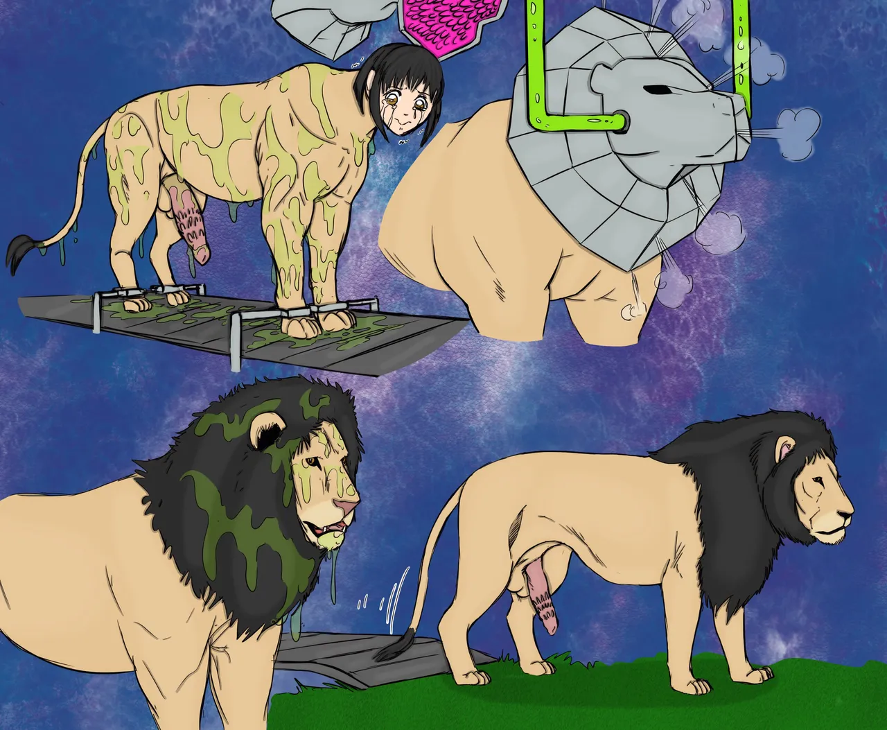 [TheBigBrap]Anime Girl Transformations(weird/animal TFs) Page 23
