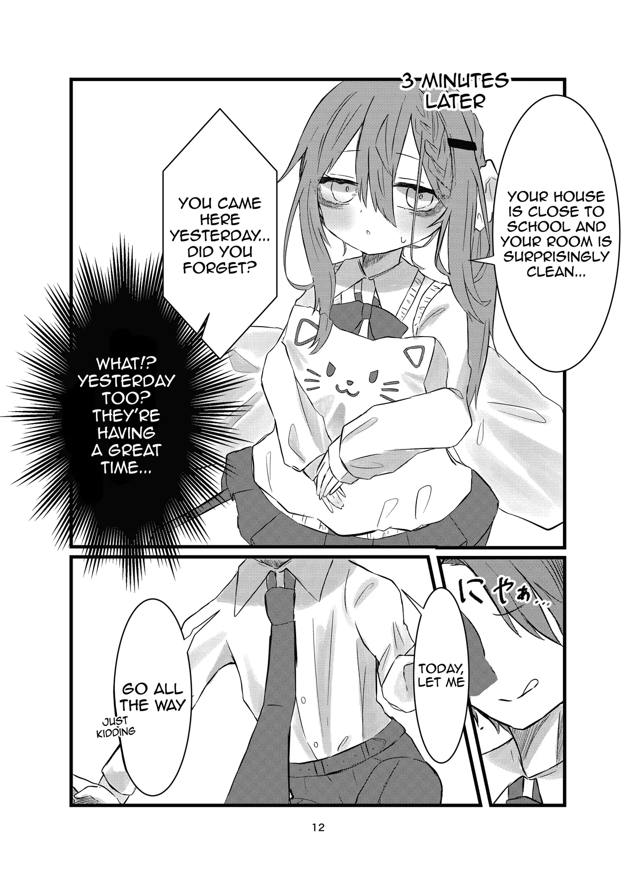 [Silver Snow (Shirayuki)]Gakkou de Suki na Hito ni Natte Tsunda Hanashi | A story about turning into my crush at school and being stuck in her body[English] [meganekun_tl] [Digital] Page 12